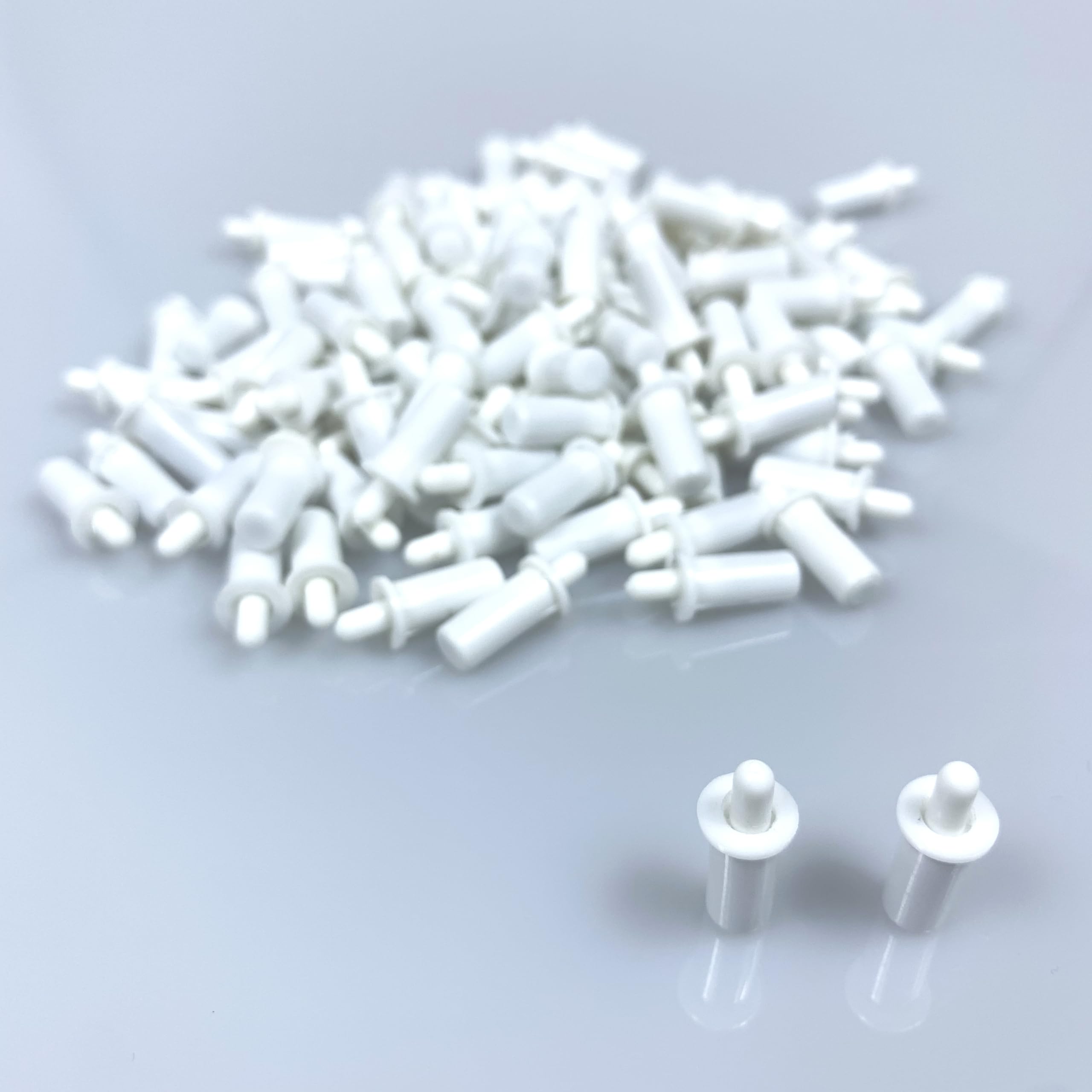 120Pcs White Shutter Repair Pins - Spring Loaded Blind Repair Bolts for Plantation Louver Shutters Replacement | Durable Fix for Broken Window Shutters & DIY Home Improvement Projects