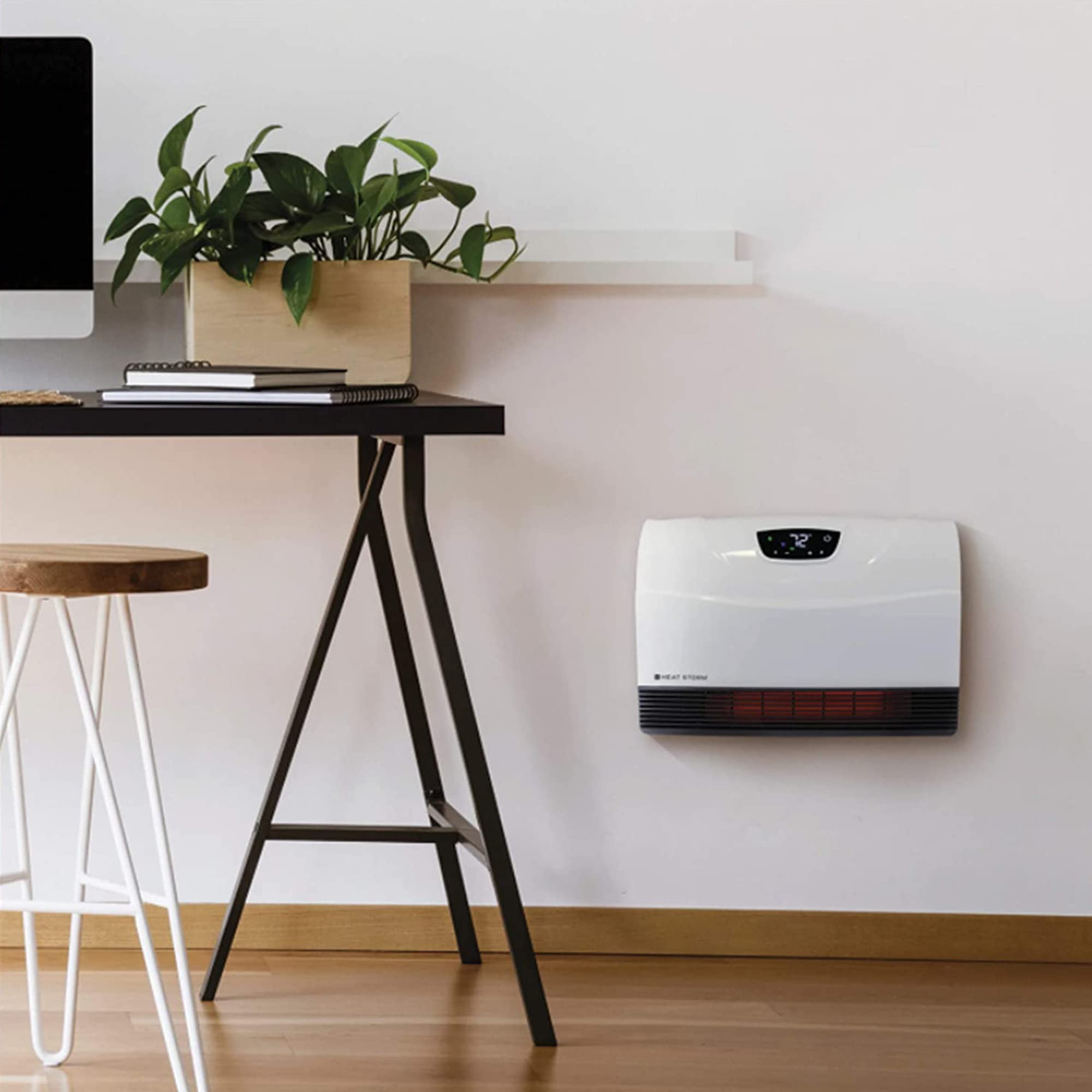 Heat Storm HS-1500-PHX-WIFI Smart Infrared Heater - WiFi Enabled, Wall Mounted Space Heater for Indoor Use - Perfect for Living Rooms, Bedrooms & Offices