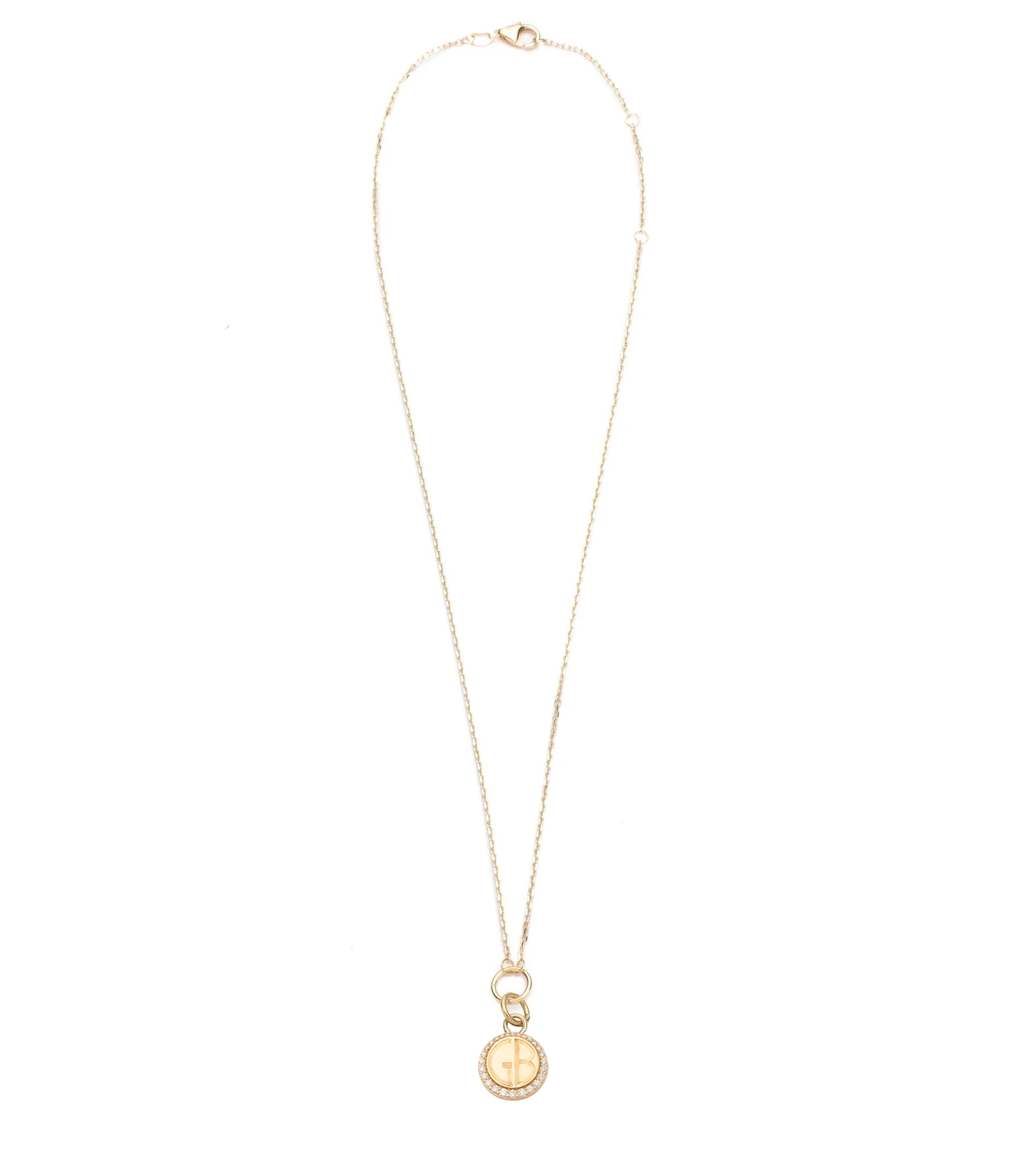 Personalized Engravable Fine Belcher Necklace in 14K Yellow Gold with Diamond Accents - Perfect for Anniversaries, Weddings & Special Gifts