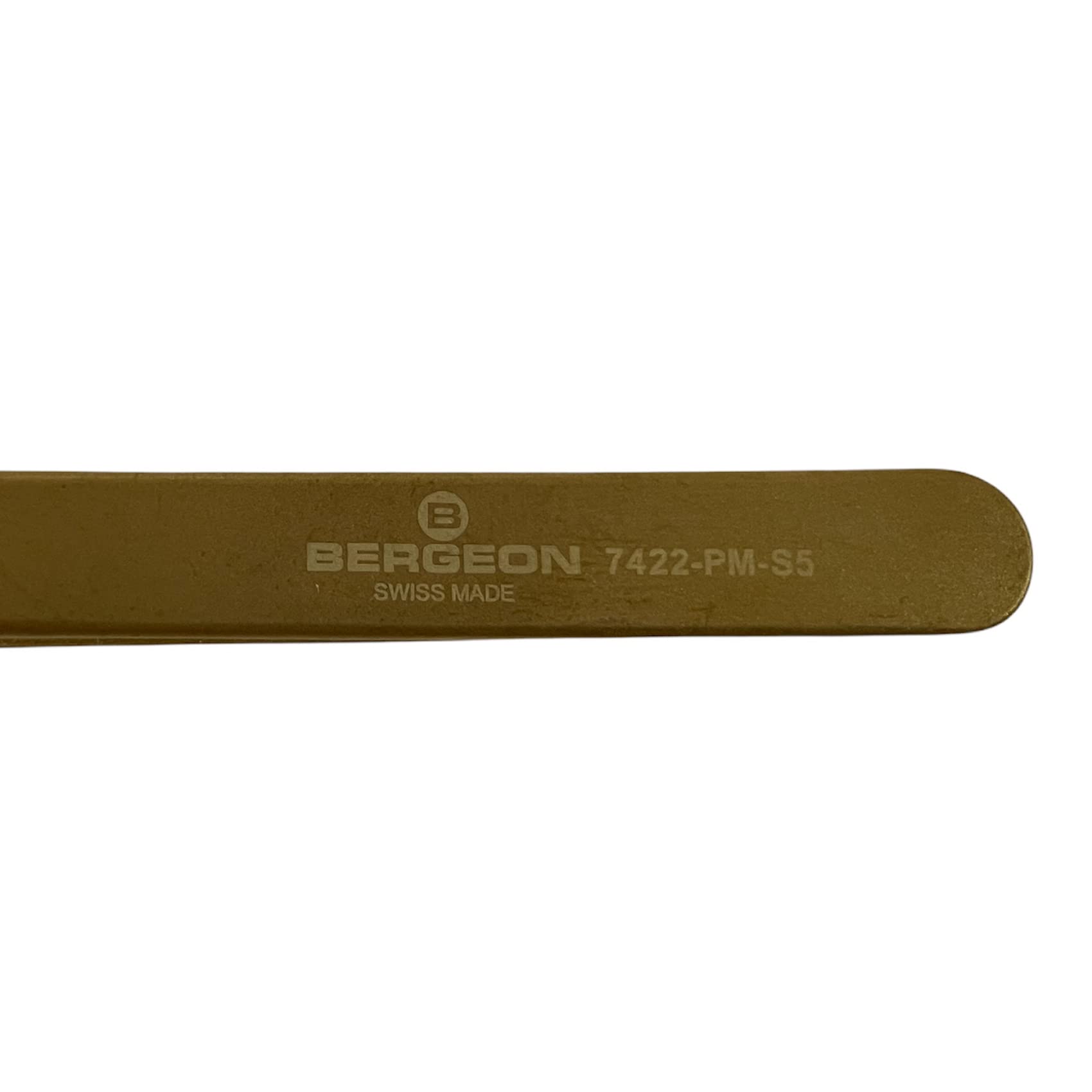 Bergeon 7422-PM-S5 Professional Watch Repair Tweezers - Thin Brass Nonmagnetic Precision Tool for Watchmakers & Jewelers | Ideal for Delicate Watch Movement Adjustments & Component Handling