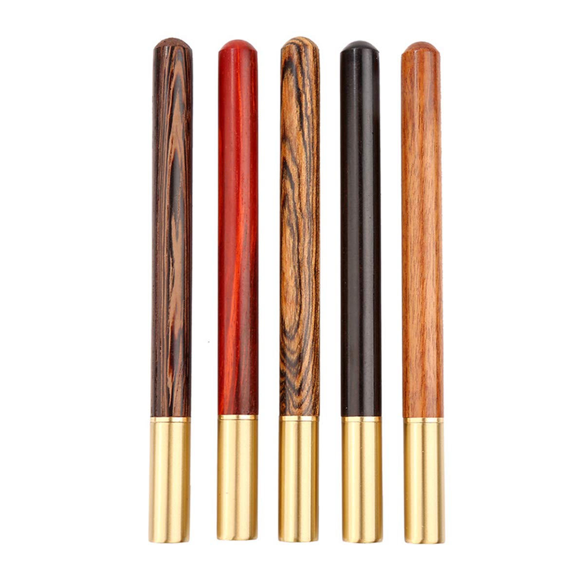 Vintage Wooden Ballpoint Pen with Brass Ball Roller & Metal Cap - Classic Writing Instrument for Office, School & Gift Giving - Perfect for Journaling, Note Taking & Everyday Use