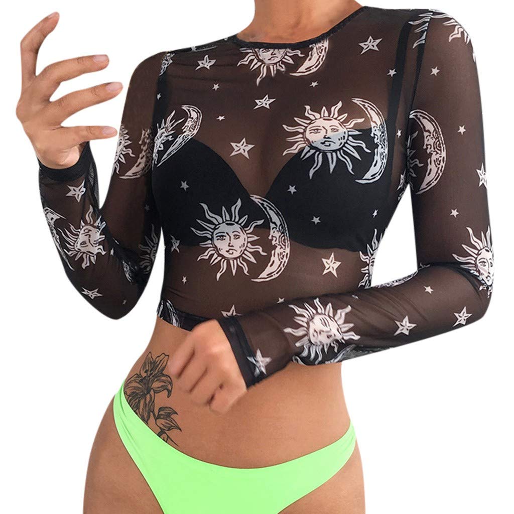 Women's Summer Tank Tops - Stylish Full Sleeve Printed Round Neck Blouse for Ladies | Perfect for Beach Outings, Casual Wear & Summer Fashion
