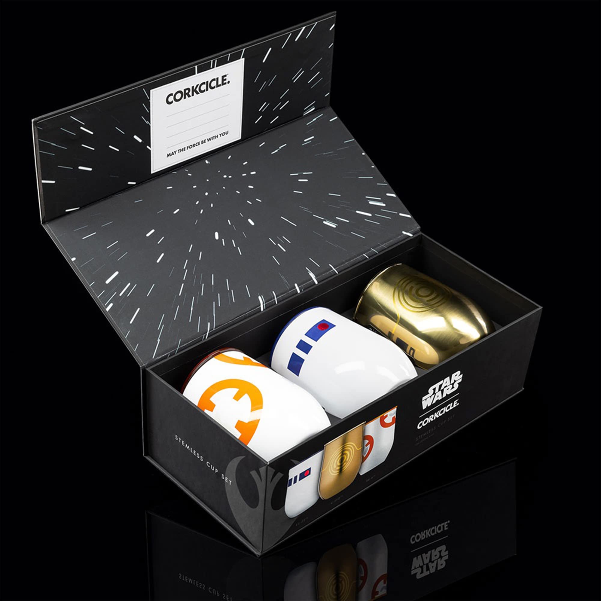 Star Wars Droids Insulated Stainless Steel Cups Set - BB-8, R2-D2 & C-3PO with Lids | 12oz Triple Pack | Keeps Drinks Cold for 9 Hours | Perfect for Star Wars Fans, Collectors & Movie Nights
