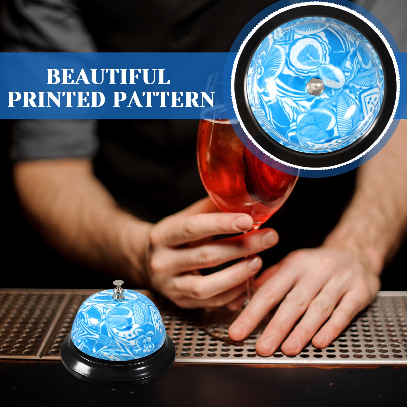 Service Bell for Front Desk - Call Bell Desk Ring for Hotels, Restaurants & Customer Service | Durable & Loud Desk Bell for Assistance & Notifications
