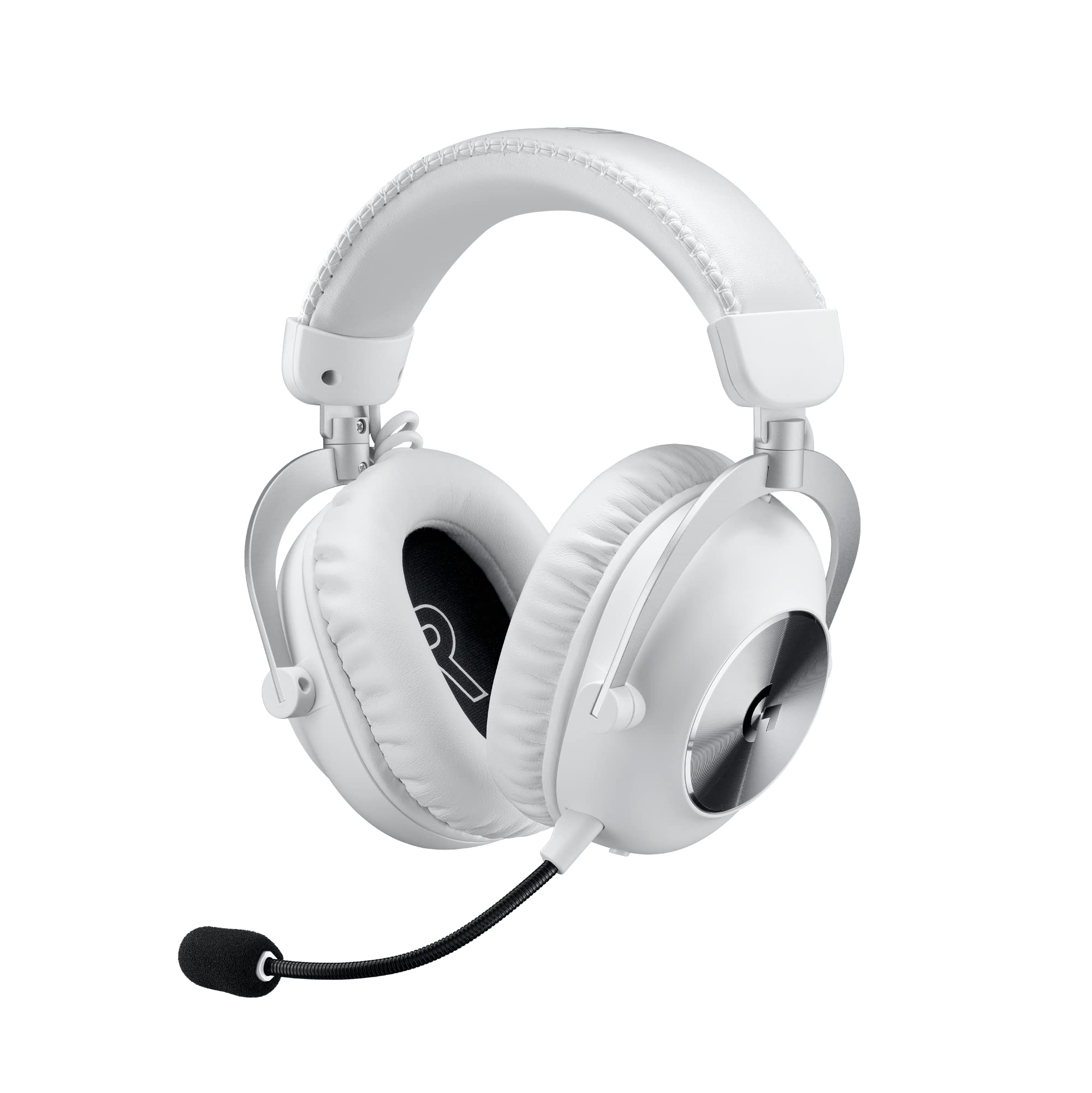 Logitech G PRO X 2 Lightspeed Wireless Gaming Headset with Detachable Boom Mic - 50mm Graphene Drivers, DTS:X 2.0 7.1 Surround Sound - Bluetooth/USB/3.5mm Compatible for PC, PS5, PS4, Nintendo Switch (White) - Perfect for Competitive Gaming & Streaming