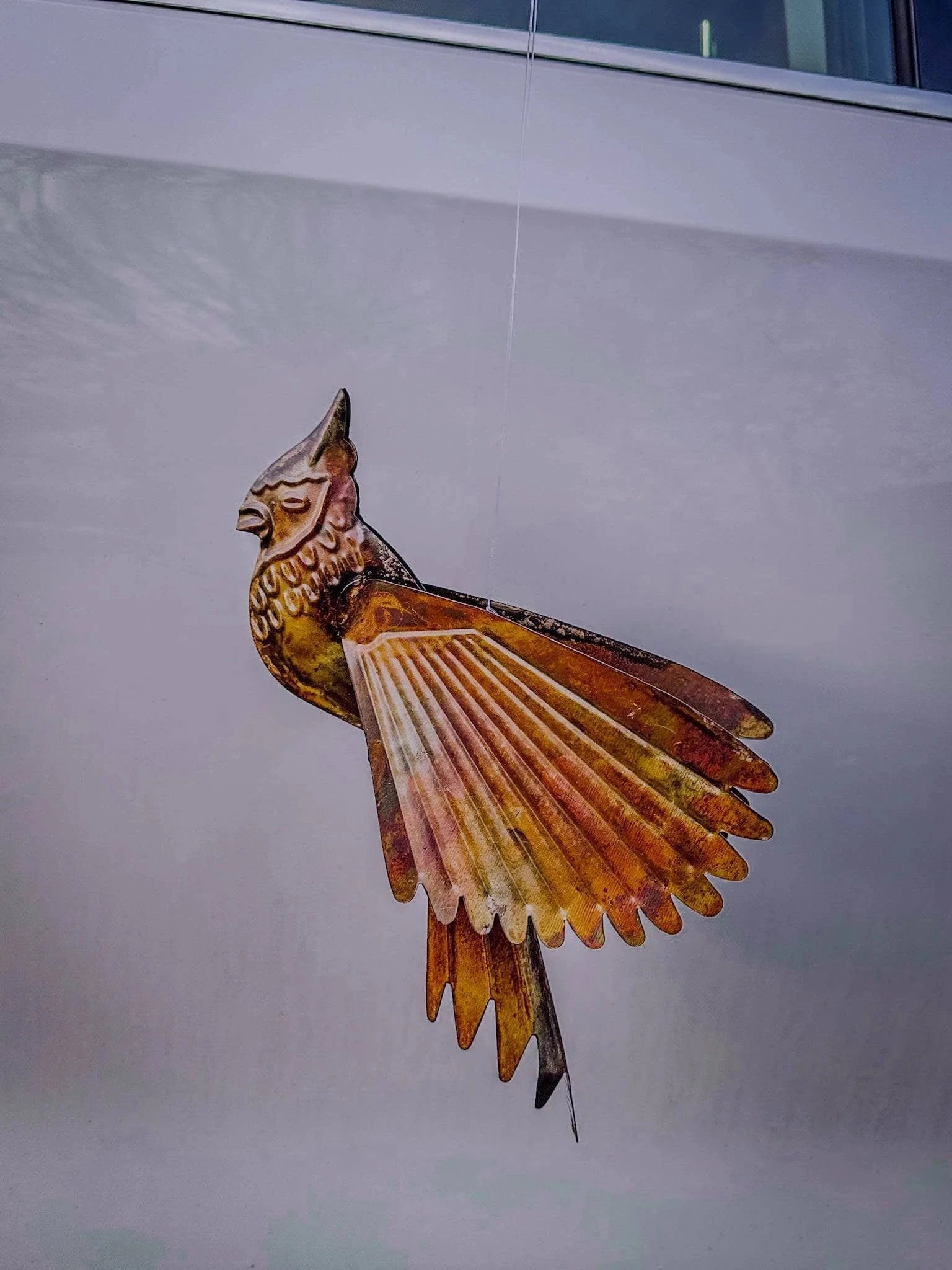 Flamed Cardinal Wall Decor - Handcrafted Hanging Art for Home & Office | Perfect for Living Room, Bedroom, and Gift Giving