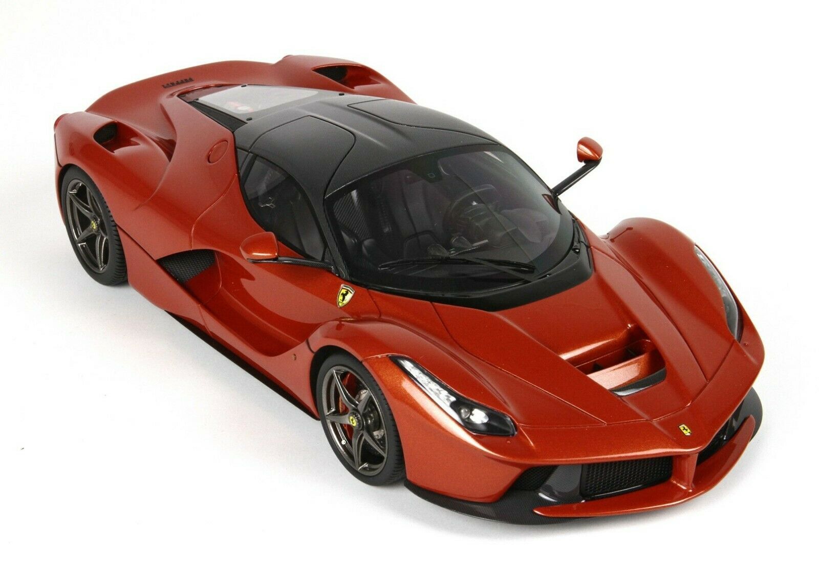 BBR Models 1:18 Scale Ferrari LaFerrari Aperta Diecast Model Car in Metallic Copper - Collectible Display for Home Office & Car Enthusiasts