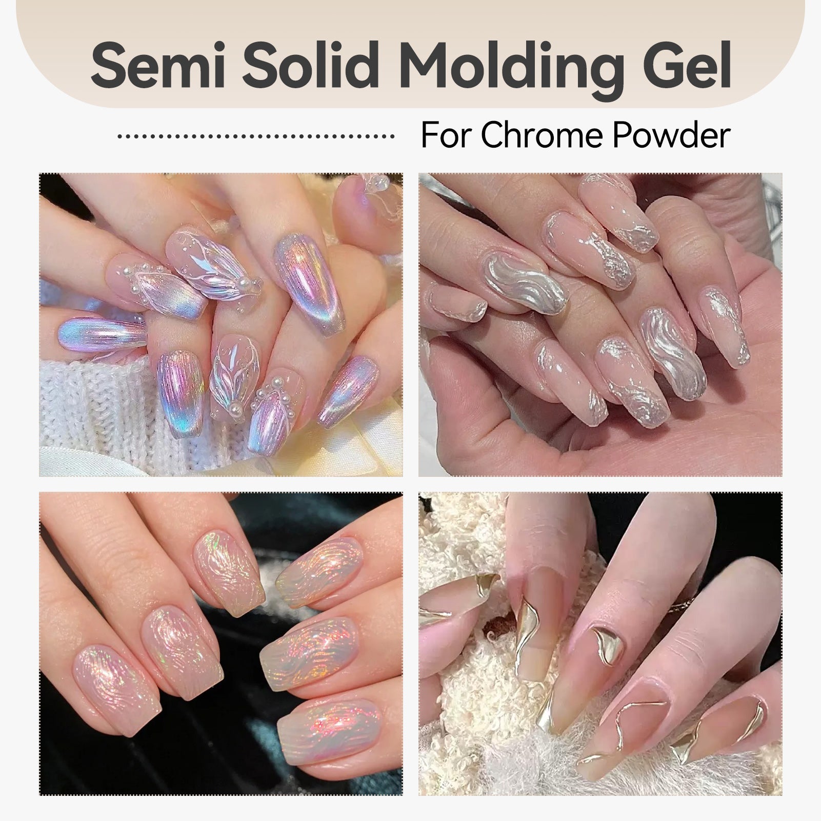 Clear Semi-Solid Molding Gel Polish 5g - Long-Lasting Nail Art Builder Gel for DIY Manicure & Professional Salon Use - Perfect for Acrylic Nail Extensions & Strengthening Natural Nails