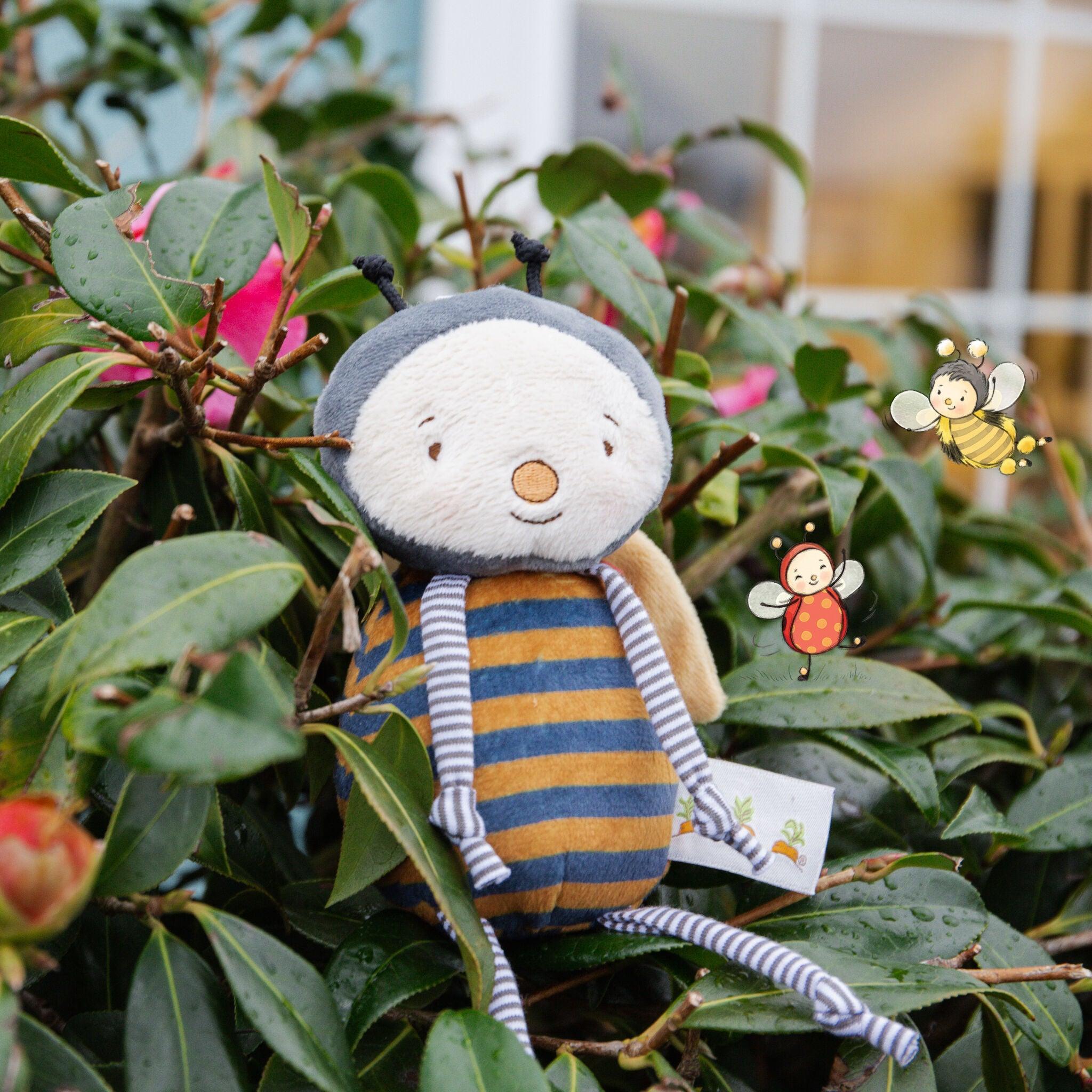 BuzzBee Bumblebee Plush Toy - Soft & Cuddly Stuffed Animal for Kids, Perfect for Playtime, Gifts & Nursery Decor