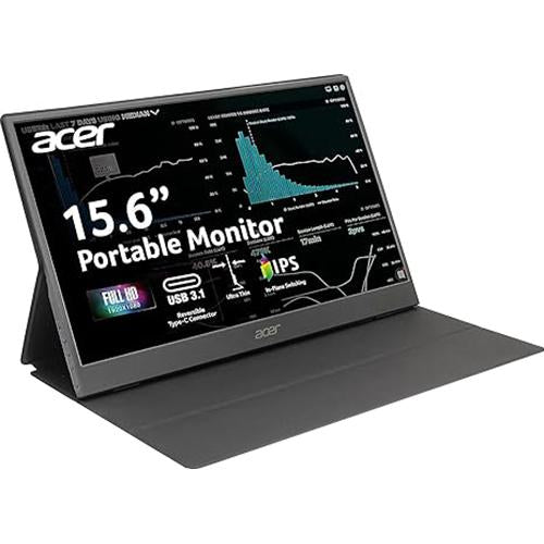 Acer PM161Q 15.6 Inch Full HD IPS Portable Monitor - Ultra Slim USB-C Display for Laptop, PC, Gaming & Office Work