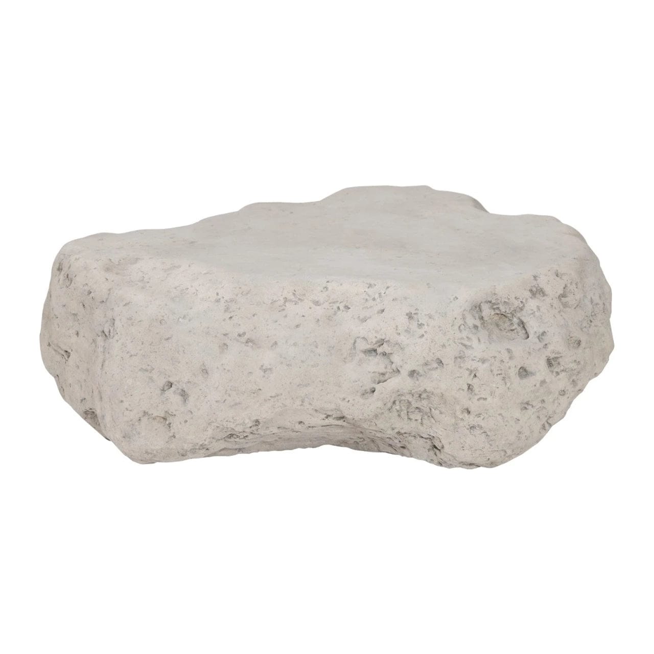 Natural Boulder Stone Pebble Coffee Table - Modern Concrete Side Table for Living Room, Patio & Outdoor Decor