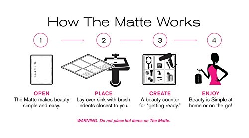 Matte Makeup Organizer - Space Saver for Small Bathrooms & Vanities