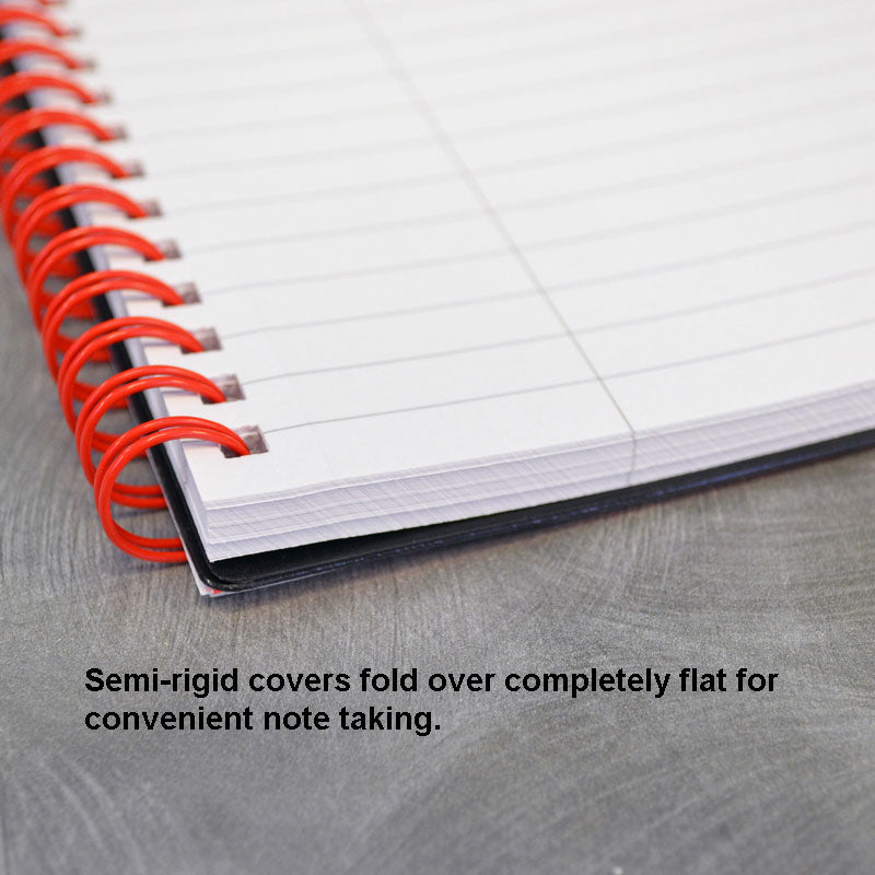 Premium Plastic Twin-Wire Notebook - Durable & Spiral Bound for School, Office & Journaling - Ideal for Students, Professionals & Note-Taking