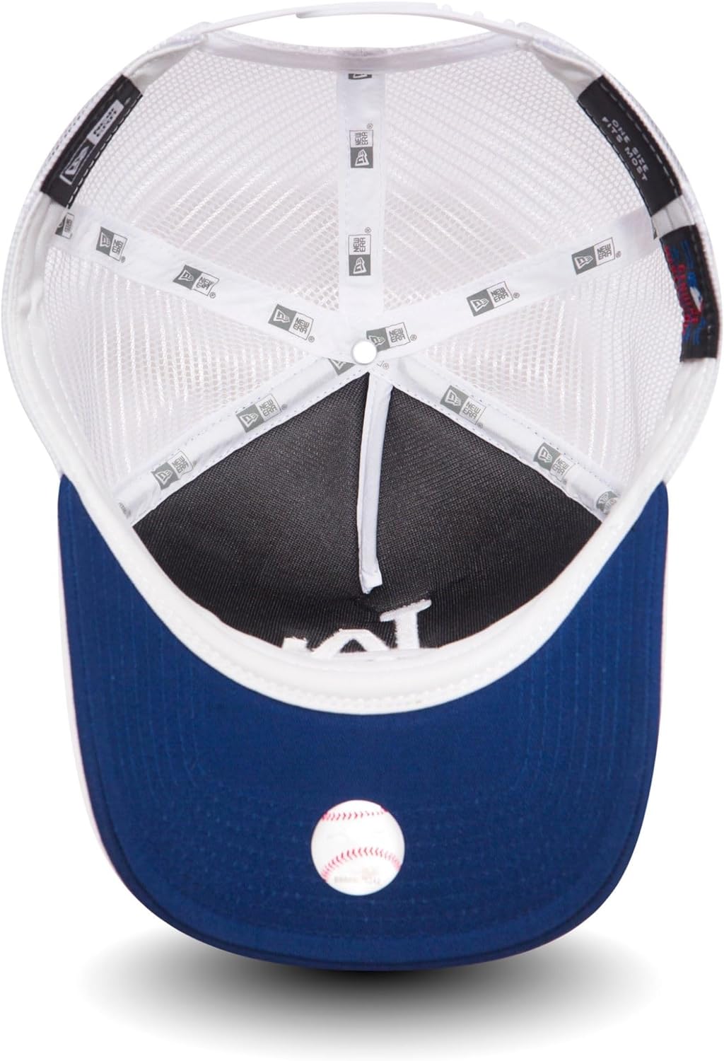Los Angeles Dodgers New Era MLB Royal Blue Clean Trucker Cap - Adjustable Snapback Hat for Baseball Fans, Men & Women - Perfect for Games, Sports Outfits & Casual Wear
