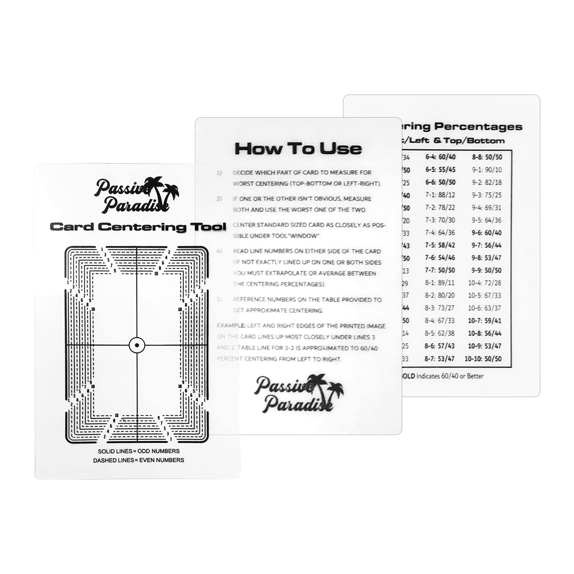 Pokemon Card Grading Centering Tool Set - Professional TCG Submission Pre-Inspection Kit for PSA/BGS Certification | Perfect for Collectors, Sellers & Tournament Players