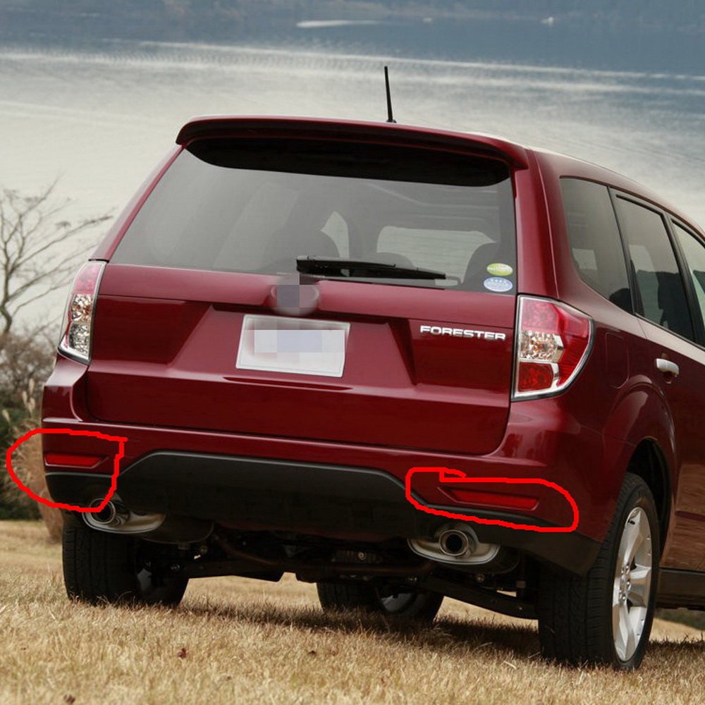 High Brightness LED Rear Bumper Brake Lights & Night Running Lights for Subaru Forester 2008-2018 - Perfect for Night Driving & Enhanced Safety