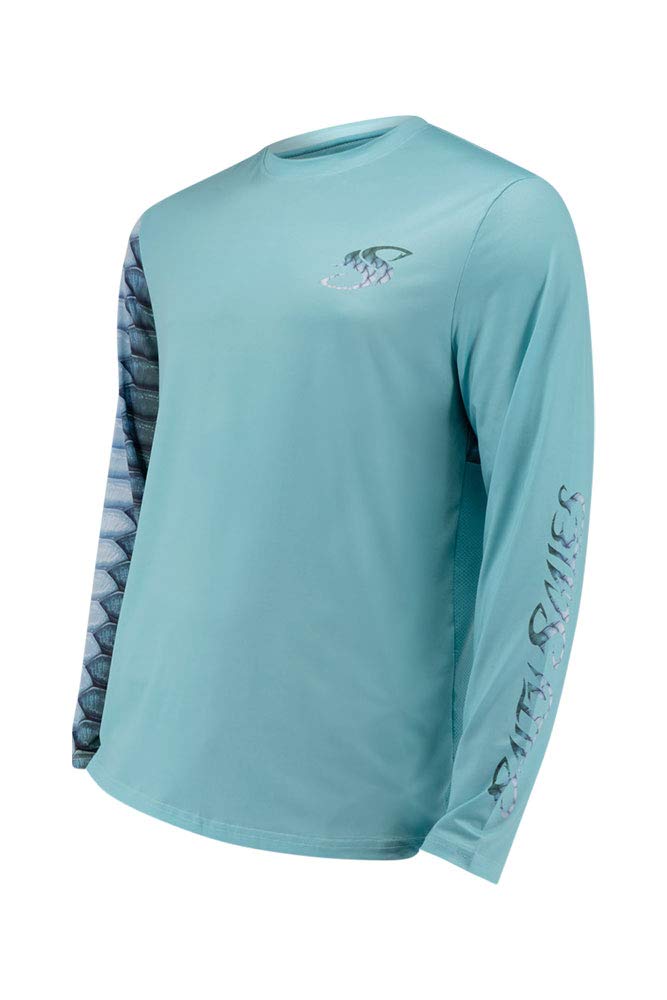 Salty Scales Tarpon Gen 2 UPF 50+ Fishing Shirt for Men - Sun Protection Performance Shirt for Saltwater Fishing & Outdoor Activities