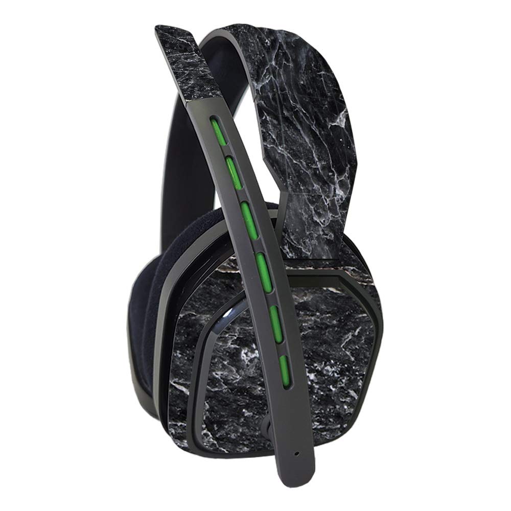 MightySkins Vinyl Decal Wrap Cover for Astro A10 Gaming Headset - Onyx Marble Design | Protective & Durable Skin | Easy to Apply & Remove | Made in USA | Perfect for Gamers & Streamers to Customize Headset Style