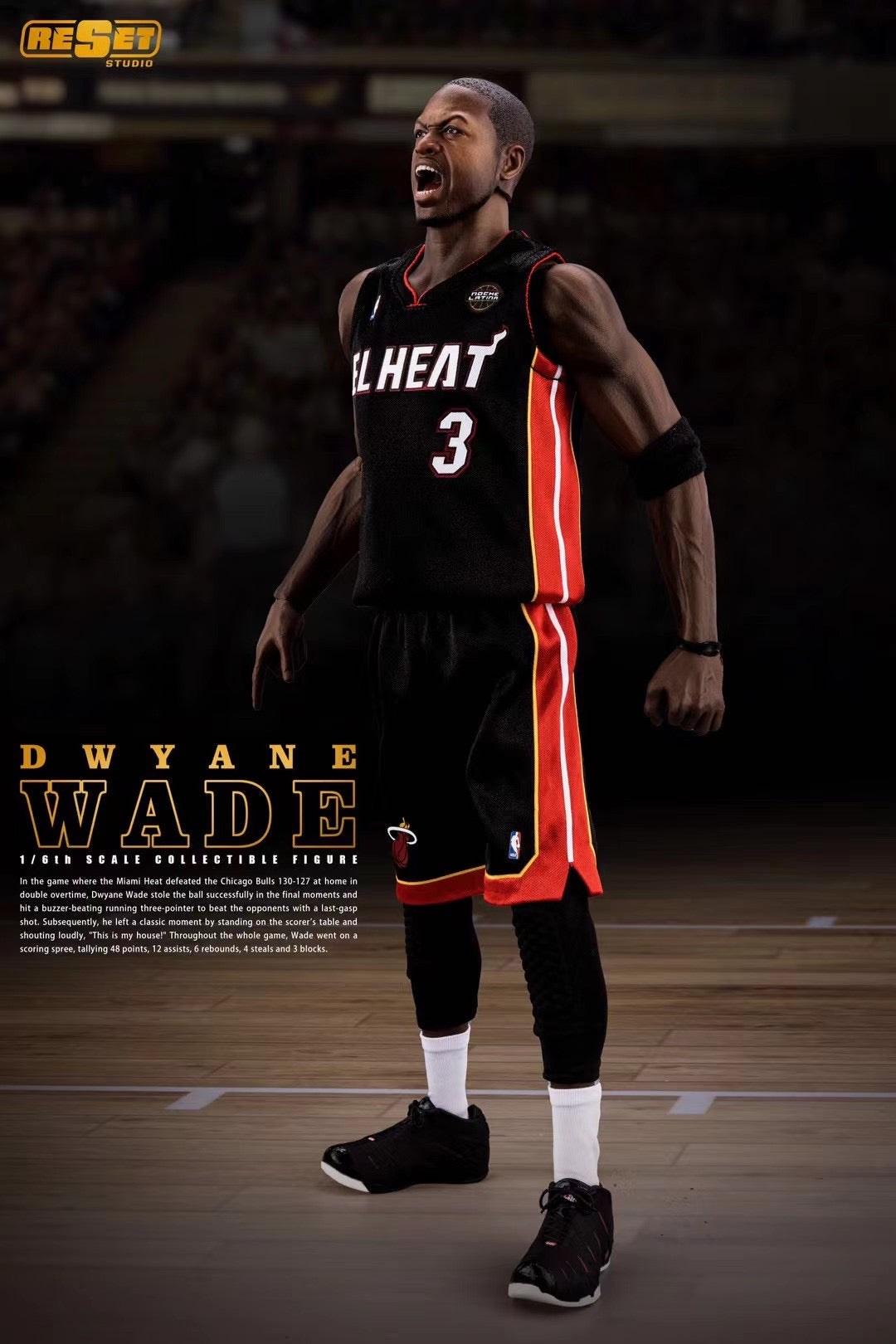 Dwyane Wade NBA Basketball Jersey - Miami Heat Throwback Jersey for Men - Perfect for Games, Fan Events & Collectibles