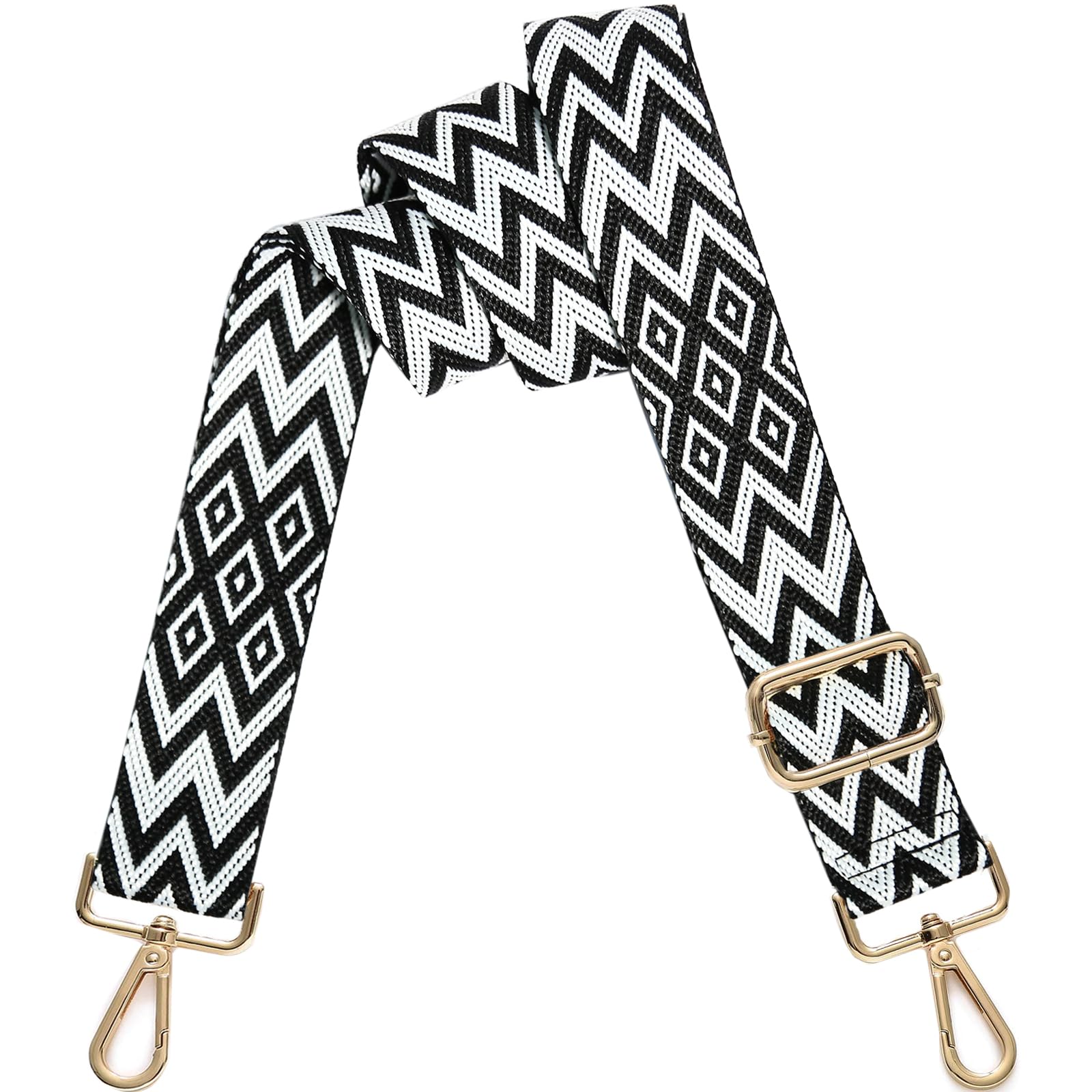 Replacement Crossbody Purse Straps - Embroidered Handbag Shoulder Strap & Guitar Strap for Women | Perfect for Daily Use, Travel & Fashion Accessories