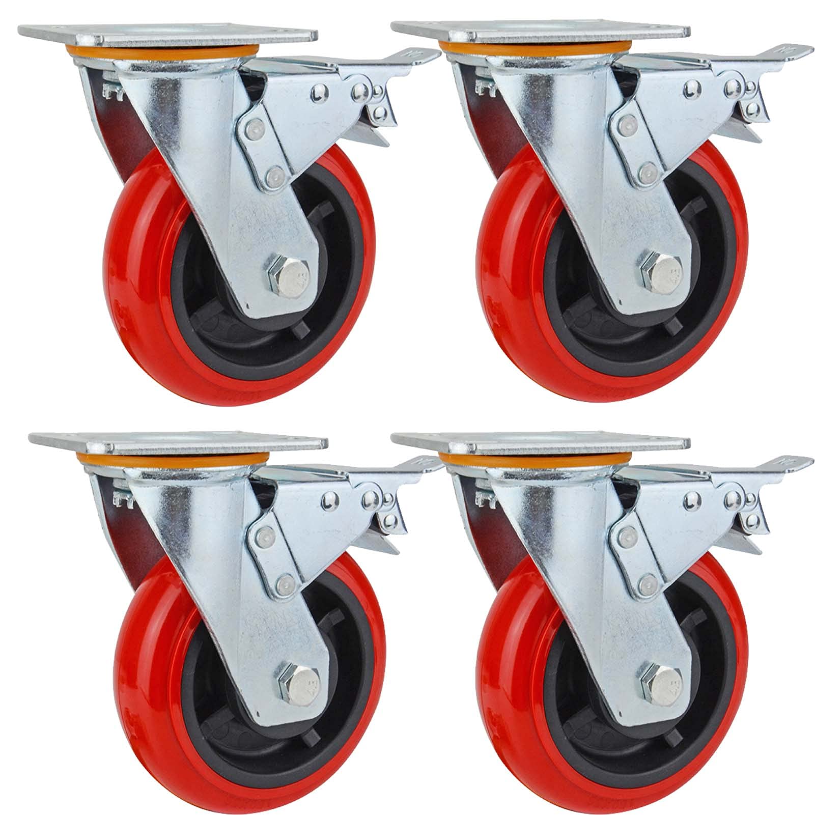 Premium Office Chair Wheels for Carpet - Heavy Duty Replacement Casters for Desk & Gaming Chairs - Quiet Rolling Wheels for High Pile Carpets - Perfect for Home Office & Computer Workstations