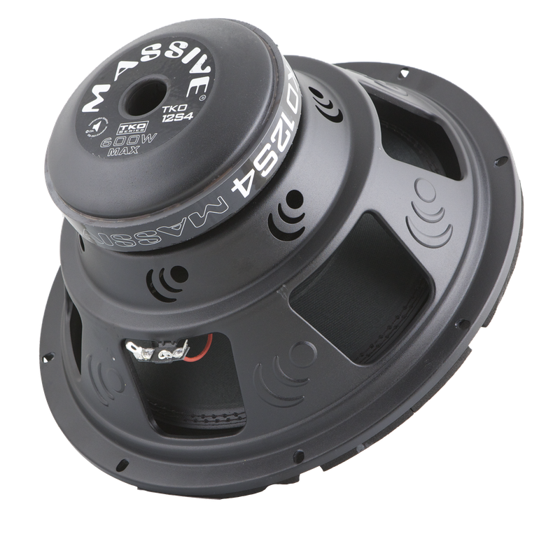 TKO12S4 12-Inch 300 Watts RMS Single 4 Ohm Car Subwoofer - Powerful Bass for Trucks, SUVs & Custom Audio Systems