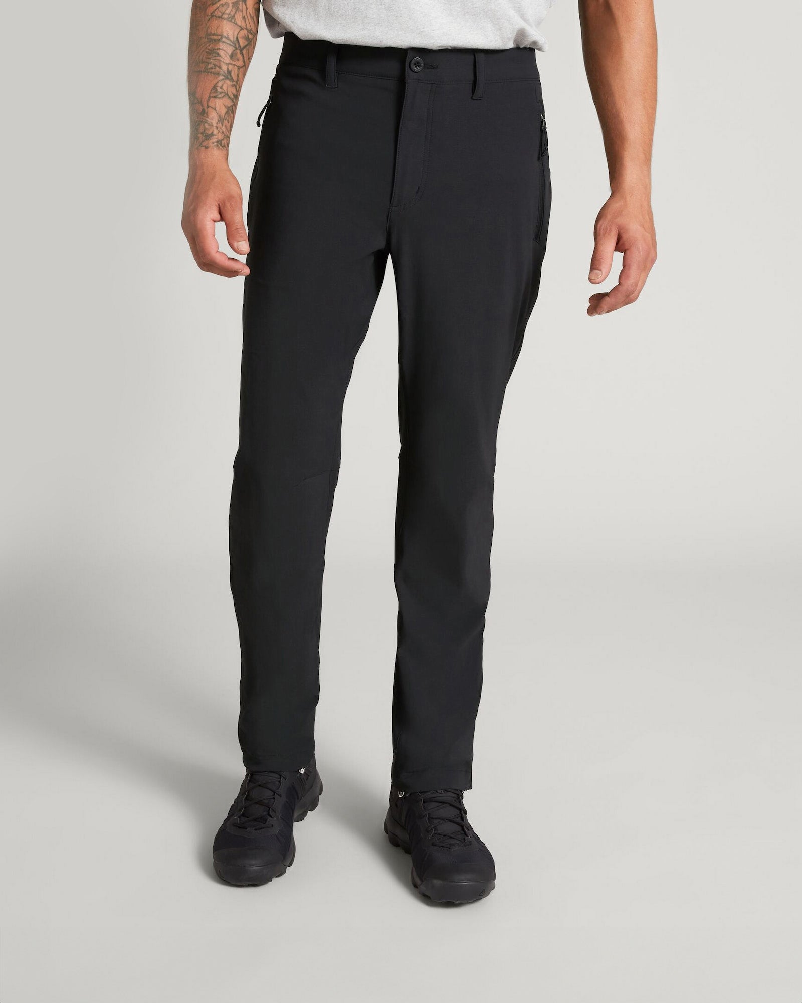 Men's Aysen Pants - Comfortable Slim Fit Casual Trousers for Everyday Wear | Black | Perfect for Office, Travel & Outdoor Activities