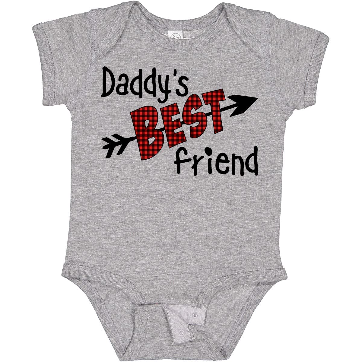 Inktastic Daddy's Best Friend Arrow & Plaid Letters Baby Bodysuit - Perfect for Family Photos & Special Occasions
