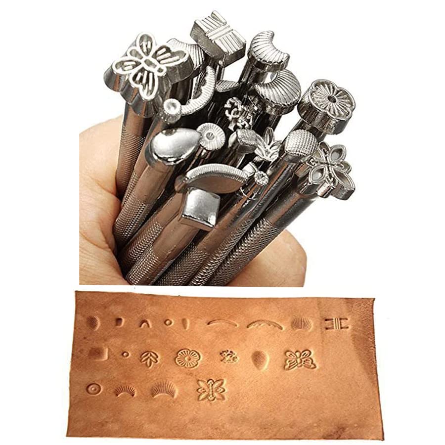 20pc DIY Leather Craft Tools for Saddle Making & Stamping - Leatherworking Kit