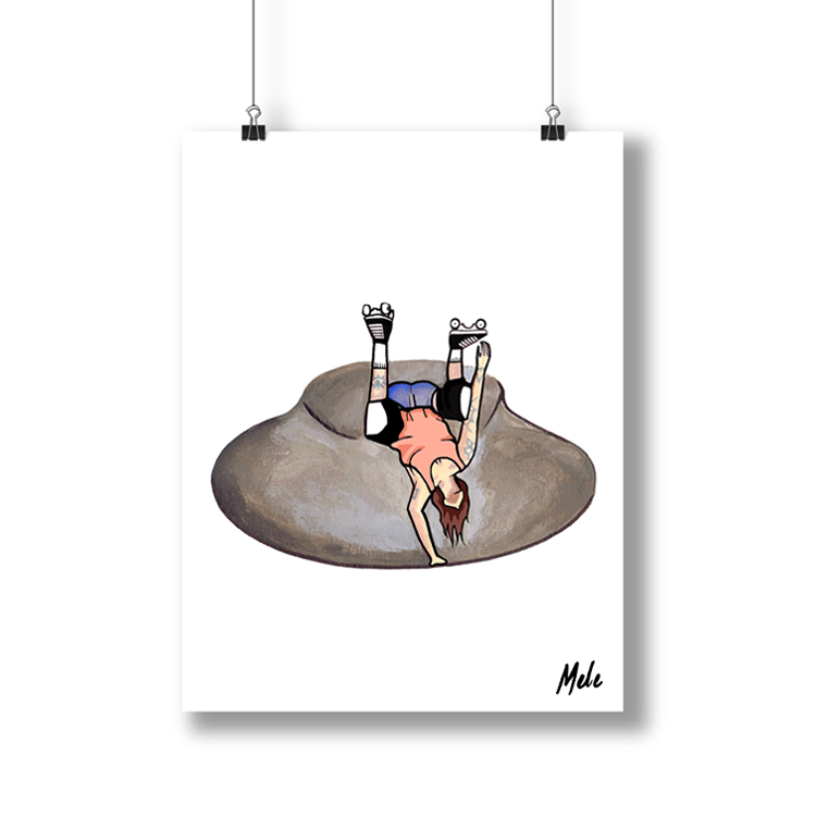 Handstand Print - Unique Handstand Yoga Wall Art & Home Decor for Yoga Lovers - Perfect for Yoga Studios, Gyms & Meditation Spaces