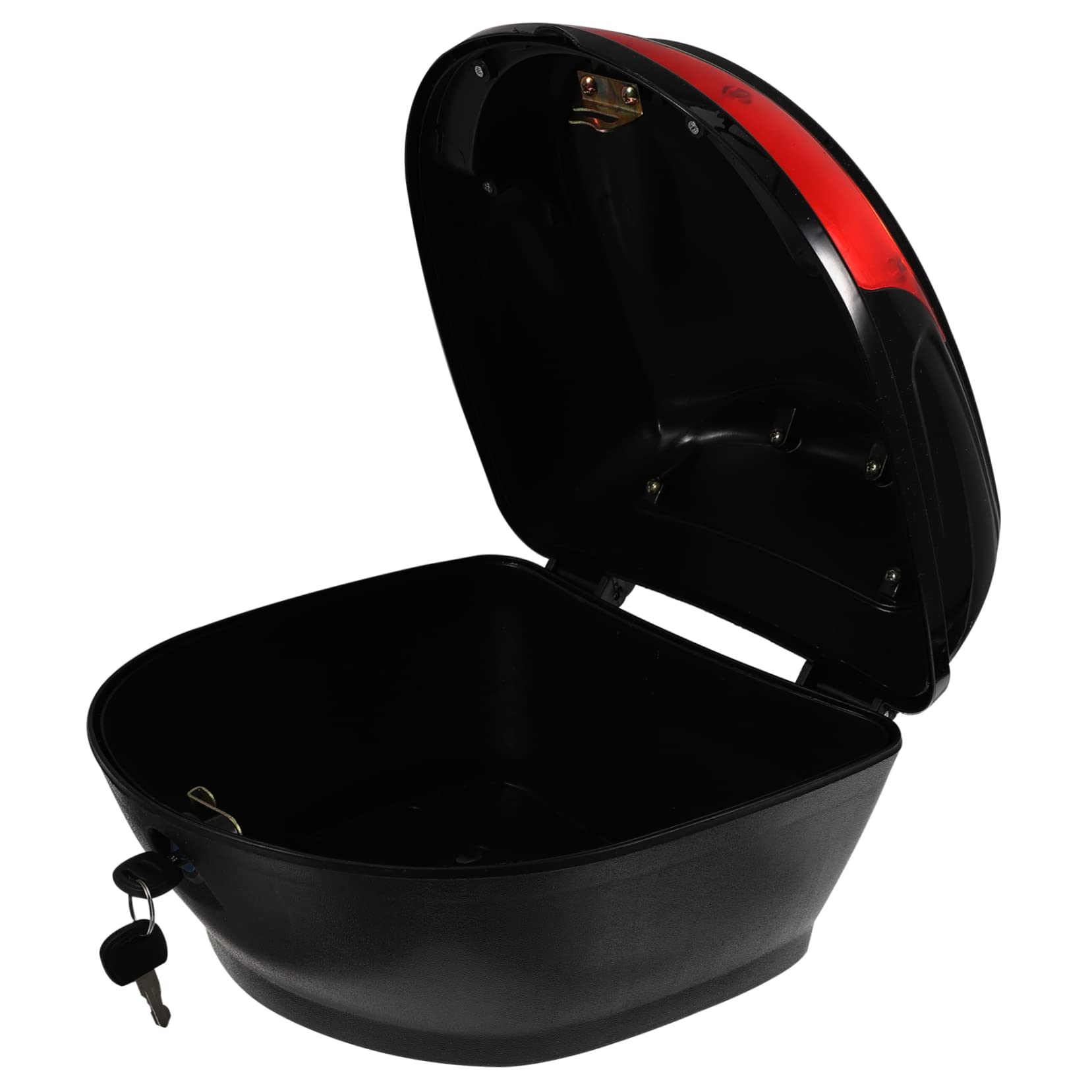 **Waterproof Motorcycle Luggage Trunk - Lockable Scooter Storage Box for Mopeds & Bikes - Durable Travel Carrier Case with Mounting Rack - Perfect for Commuting, Road Trips & Daily Storage**