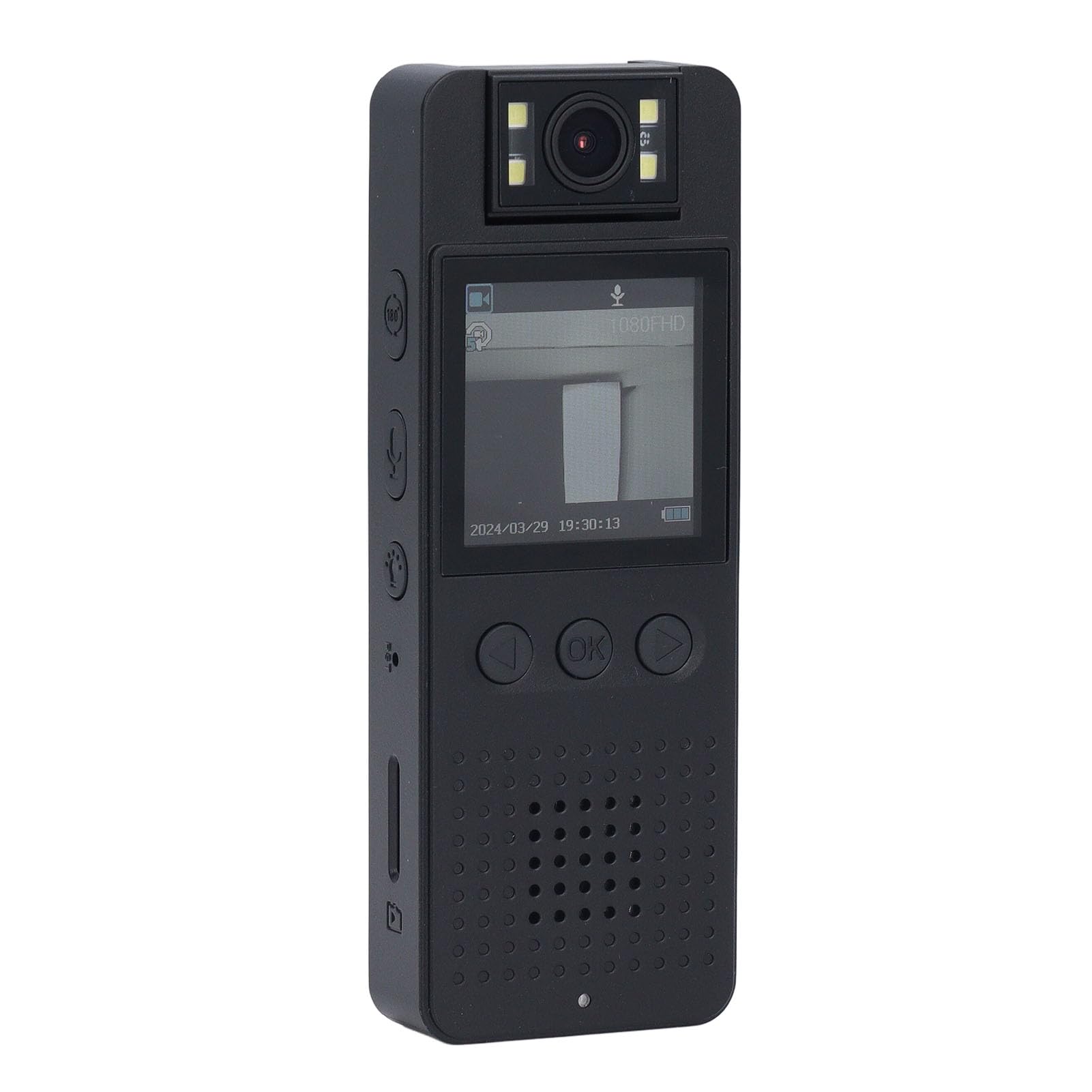 Body Worn Camera with LED Fill Light - HD 1080P Wearable Body Camera for Police, Security, Cycling & Car Recording | Perfect for Night Vision, Evidence Collection & Outdoor Activities