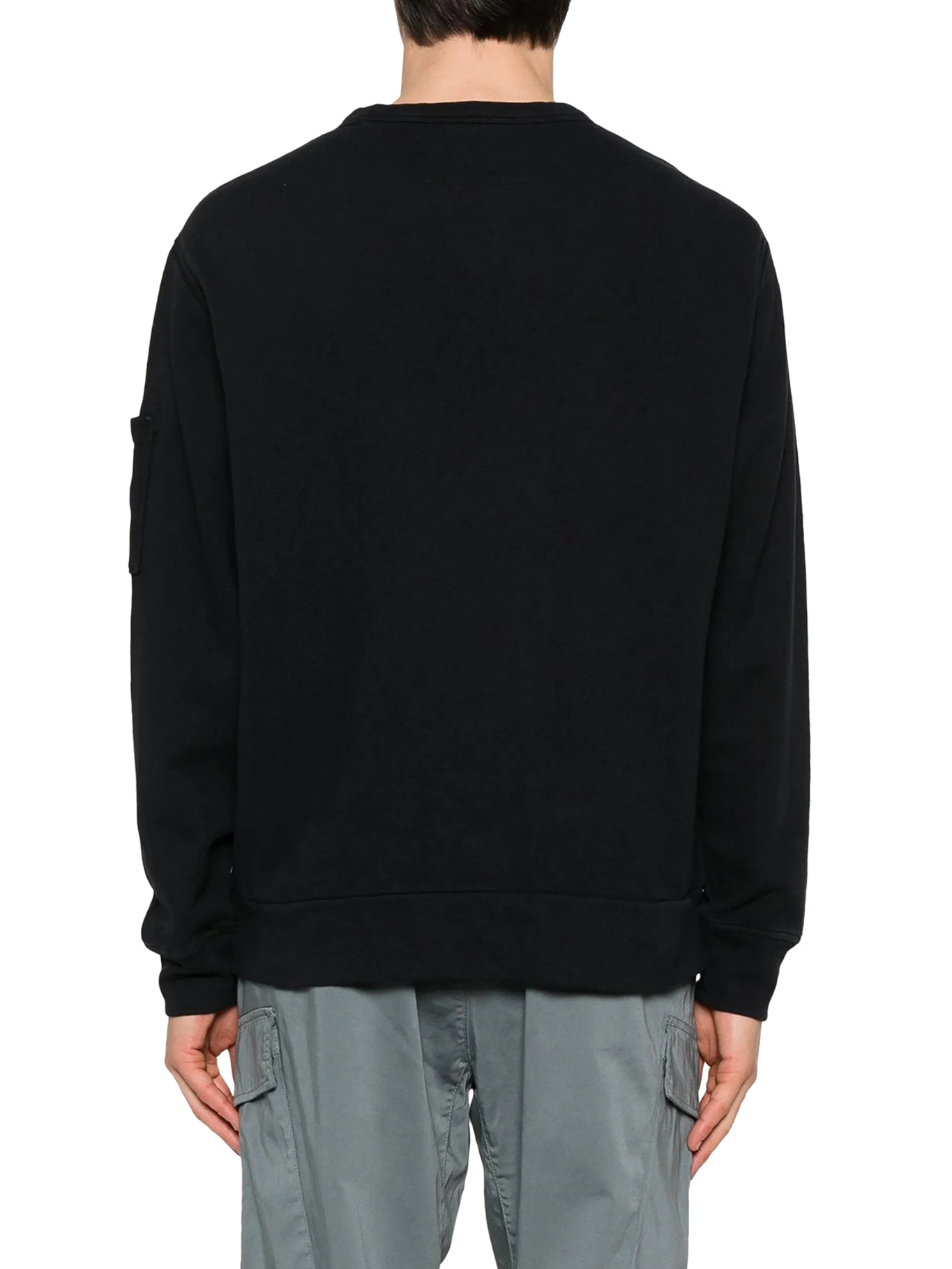 Premium Crewneck Sweatshirt with Embroidered Sleeve Detail - Comfortable Cotton Pullover for Men & Women | Perfect for Casual Wear, Gym, and Outdoor Activities