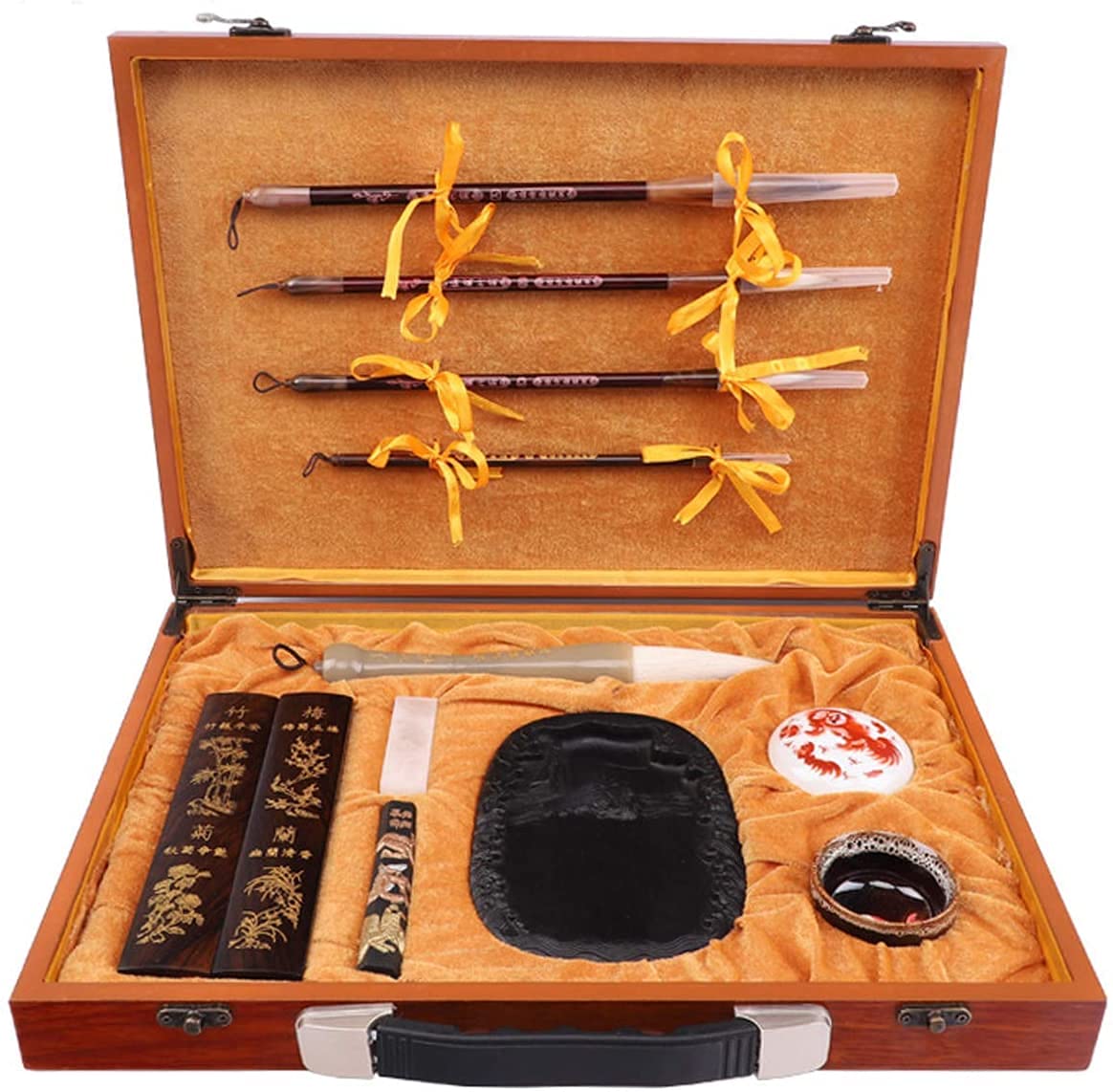 Premium Chinese Calligraphy Brush Set - Professional Calligraphy Pens, Drawing & Painting Brushes for Artists - Ideal for Traditional Calligraphy, Watercolor Painting & DIY Art Projects (Color: B)