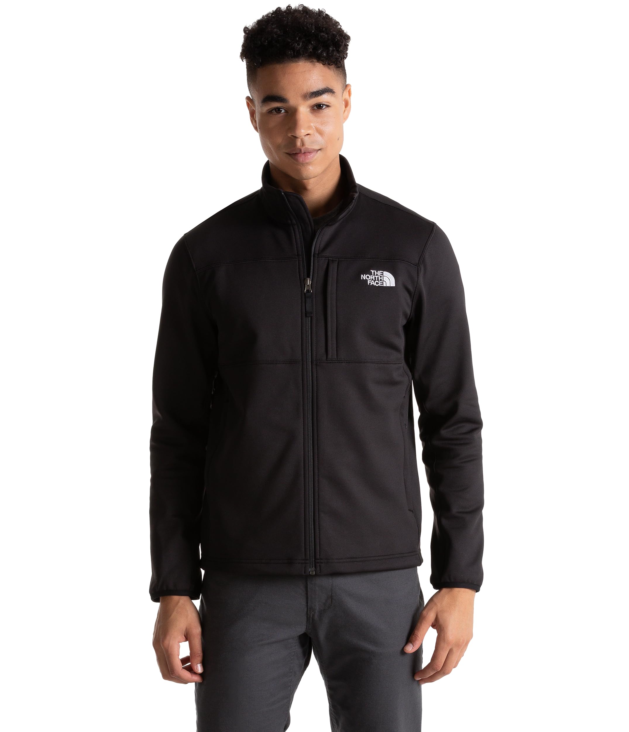 THE NORTH FACE Men's Full Zip Fleece Jacket - Lightweight, Warm & Comfortable for Hiking, Camping & Outdoor Activities