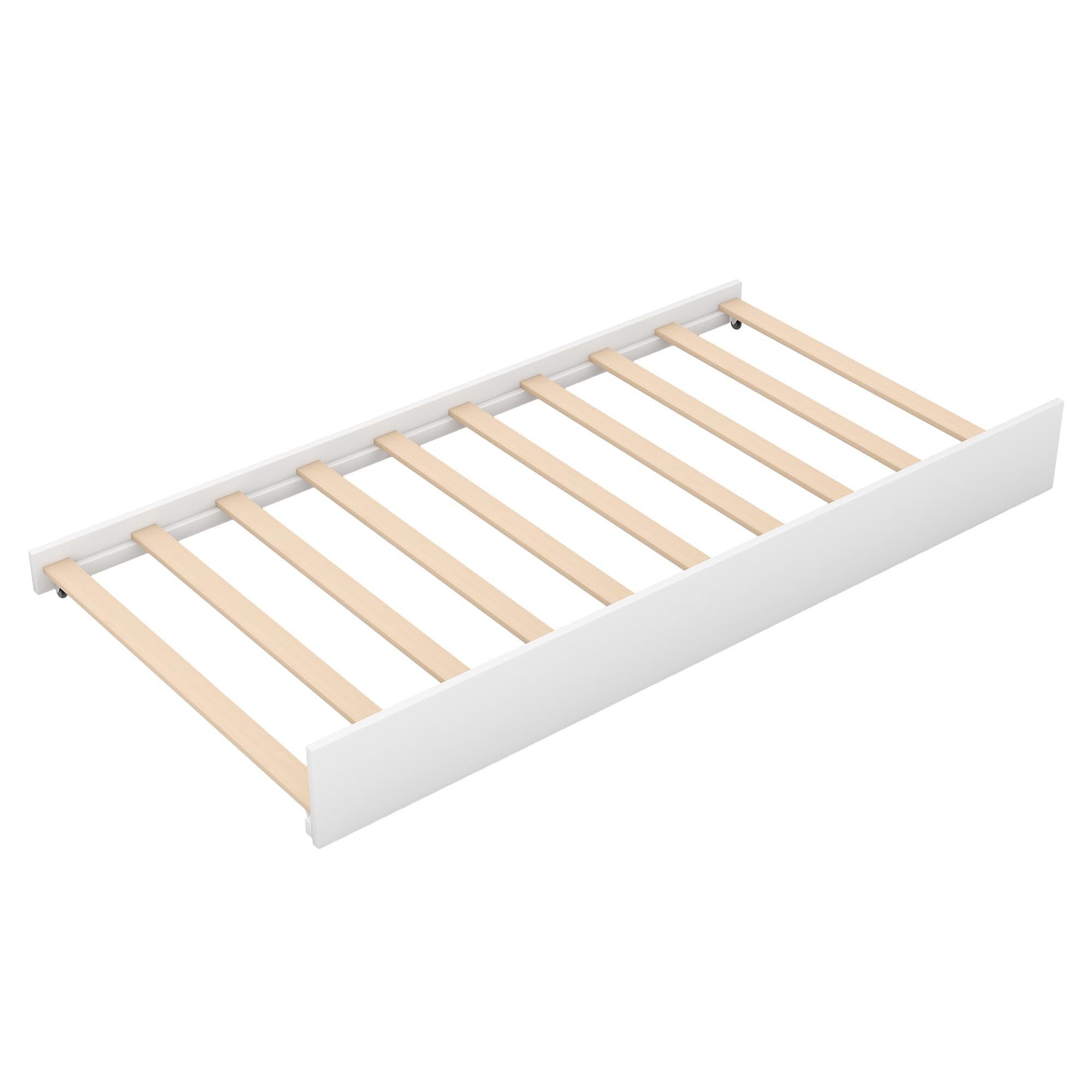 Merax Twin Size Wooden House Bunk Bed with Trundle & Support Legs - Convertible Kids Bed for Boys & Girls (White) | Perfect for Small Bedrooms, Sleepovers & Space-Saving Kids' Room Decor