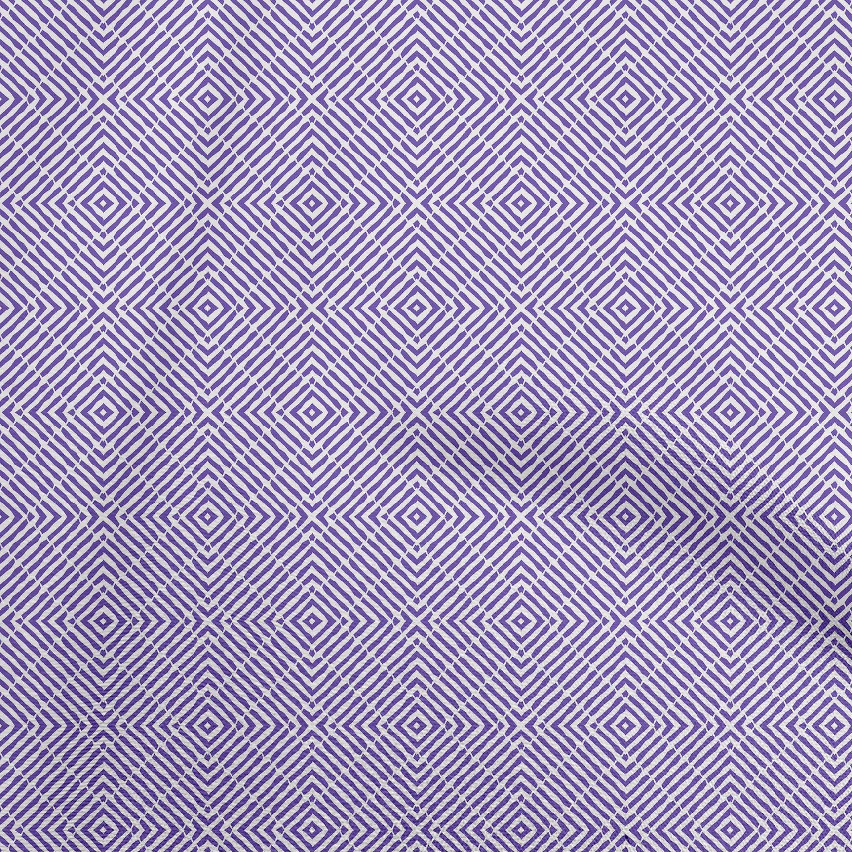 oneOone Polyester Spandex Medium Purple Asian Print Fabric - 56 Inch Wide Sewing Material for DIY Crafts, Quilting & Upholstery | Perfect for Dresses, Curtains & Home Decor Projects
