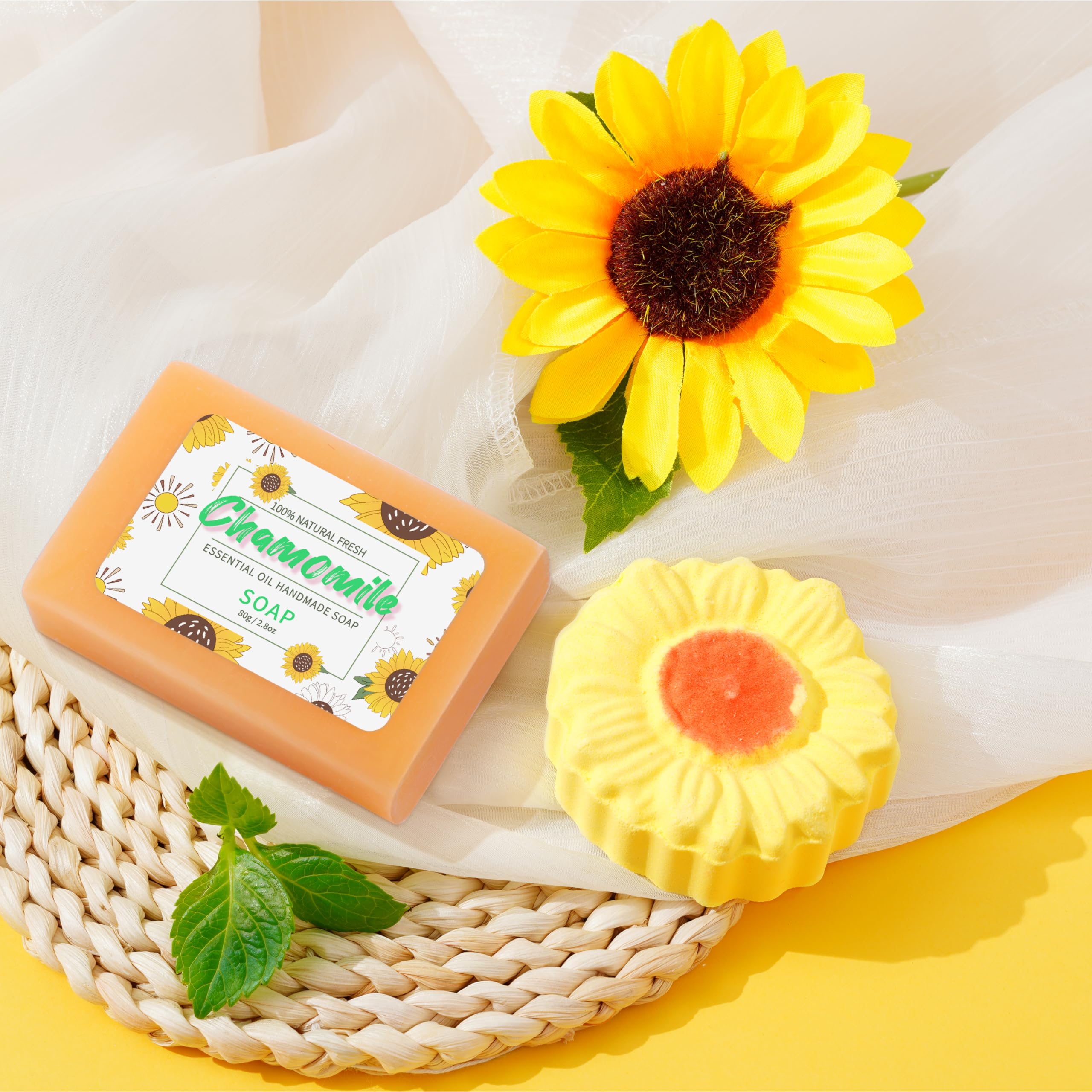 **Sunflower Gift Box for Women - Birthday, Get Well Soon, Surgery Recovery & Friendship Gifts - Encouragement Care Package with Thoughtful Message - Perfect for Hospital, Home & Special Occasions**