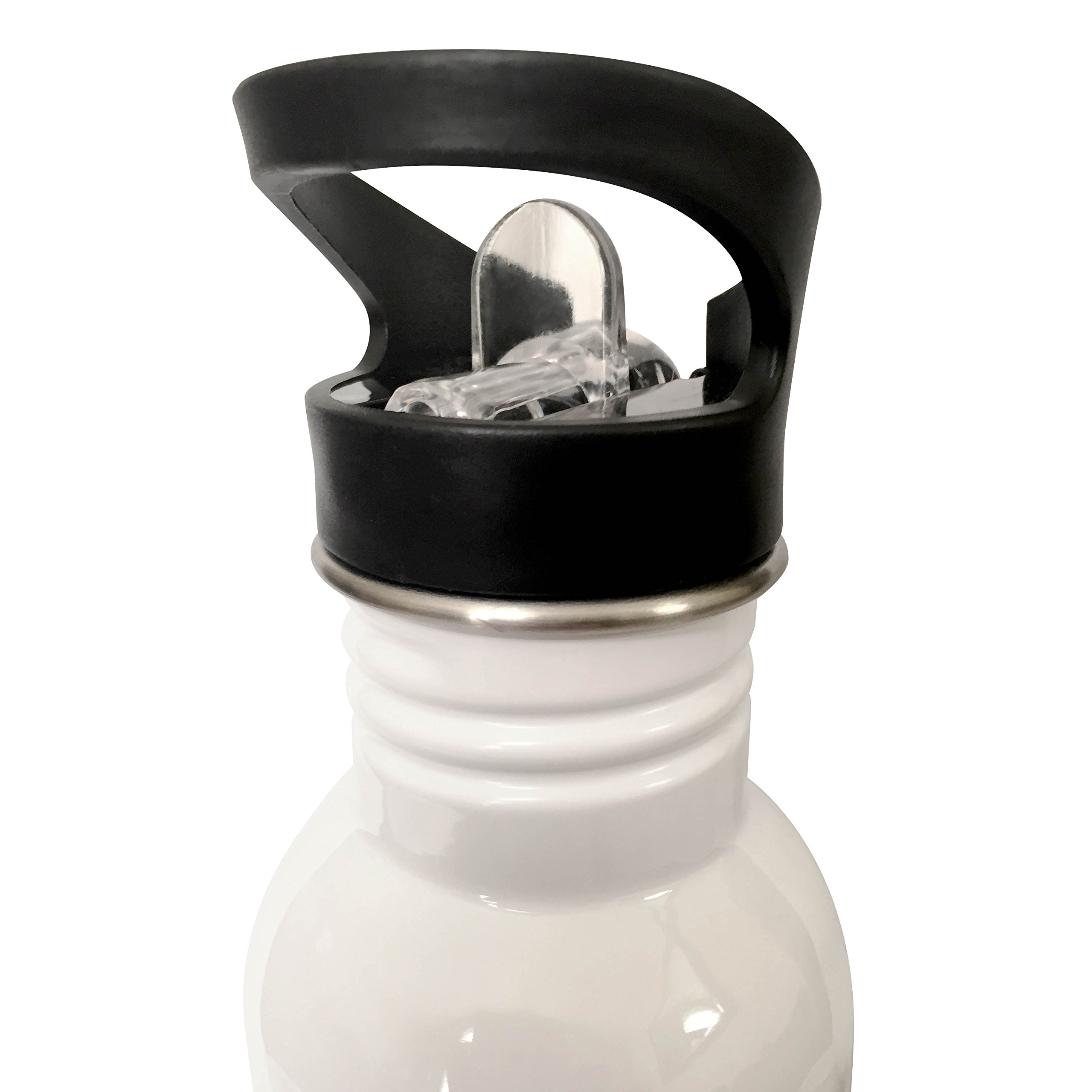 3D Rose Straw Water Bottle - BPA Free Reusable Stainless Steel Tumbler with Lid & Straw for Hot & Cold Drinks - Perfect for Gym, Hiking, Office & Travel