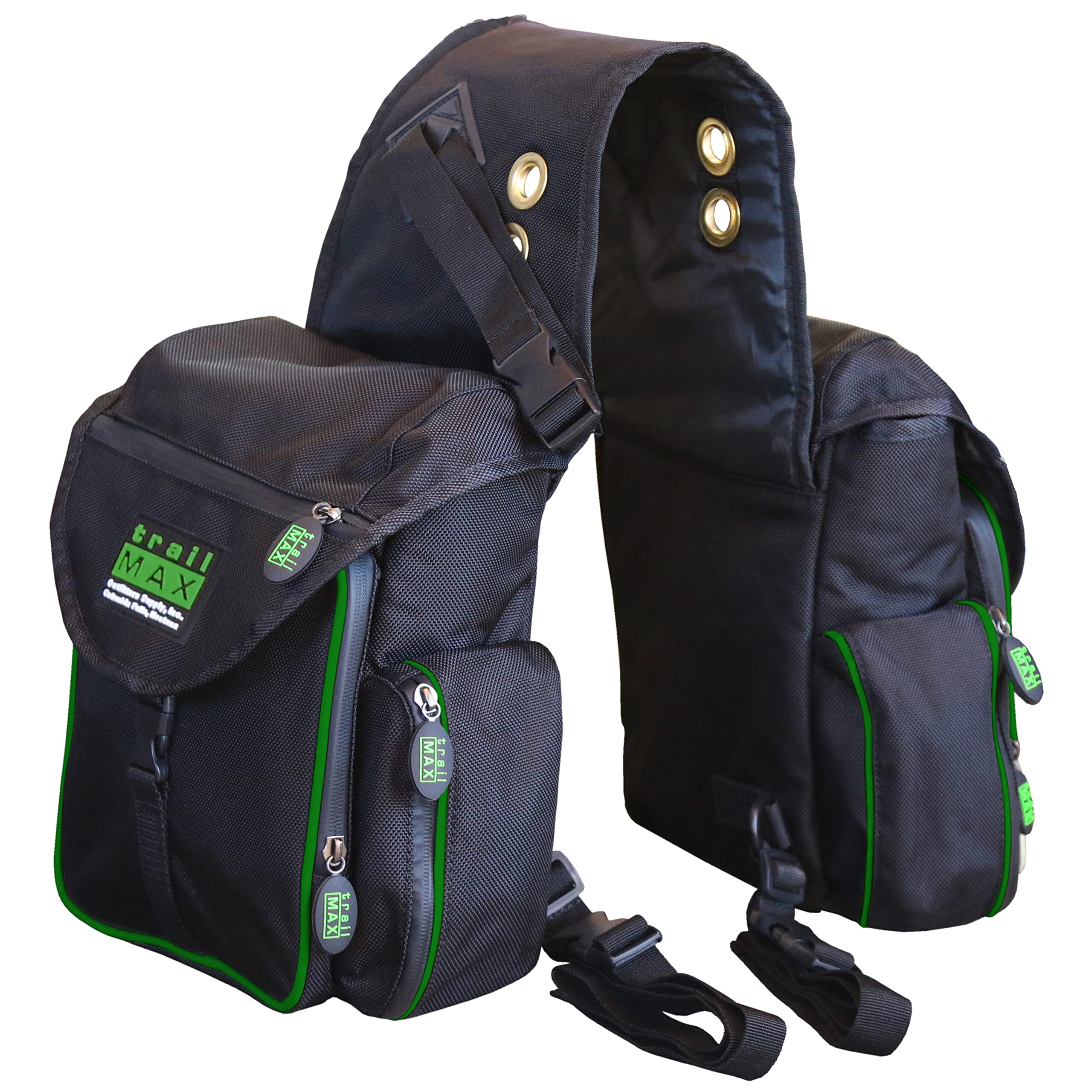 TrailMax 500 Series Insulated & Padded Horse Saddle Bags for Trail Riding - Waterproof Equestrian Gear for Camping, Hiking & Outdoor Adventures