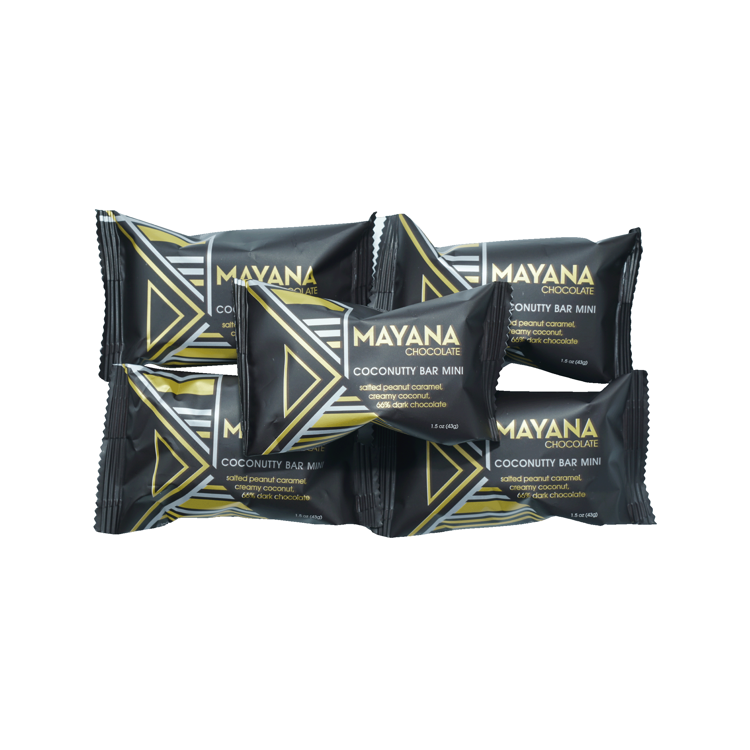 Mayana Chocolate Mini Coconutty Bar - Delicious Coconut Chocolate Snack for Gifts, Parties & Desserts | Vegan & Gluten-Free