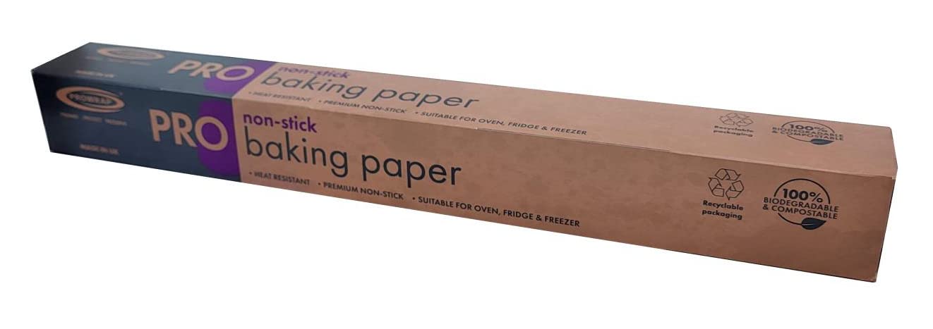 Premium Non-Stick Baking Parchment Paper Roll - 375mm x 8m (Pack of 1) - Greaseproof & Heat Resistant for Baking, Cooking, Food Storage - Perfect for Cookies, Cakes, Roasting & Meal Prep