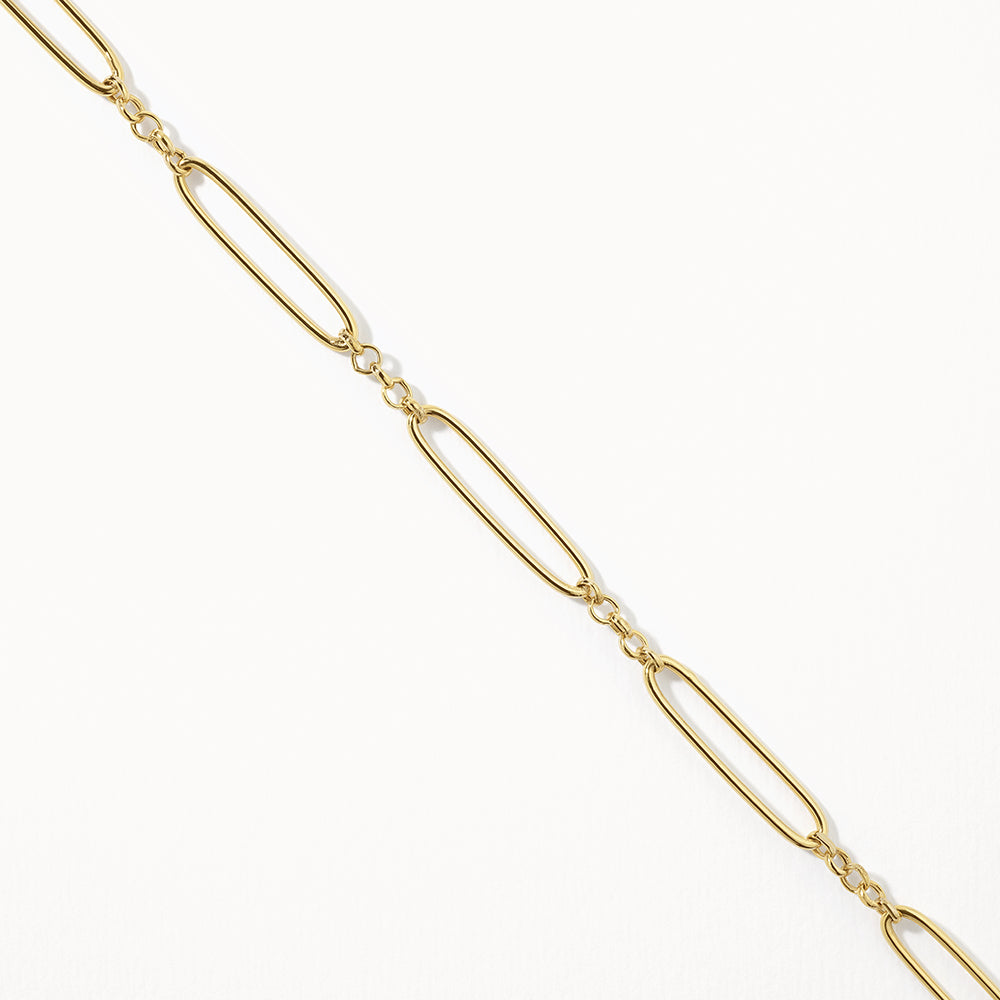 Gold Wire Paperclip Chain Necklace for Women - Trendy Layered Minimalist Jewelry for Everyday Wear, Office & Date Night