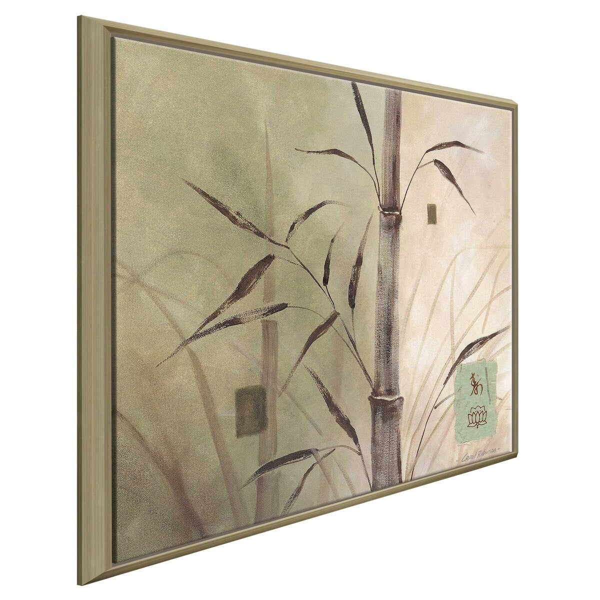 Bamboo Sanctuary II Print on Floating Canvas - Modern Wall Art for Home & Office Decor - Perfect for Living Room, Bedroom, or Workspace