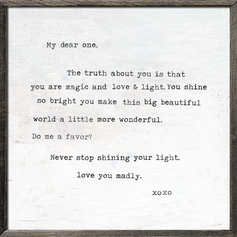 Never Stop Shining Motivational Art Print - Inspirational Wall Decor for Home, Office & Gifts