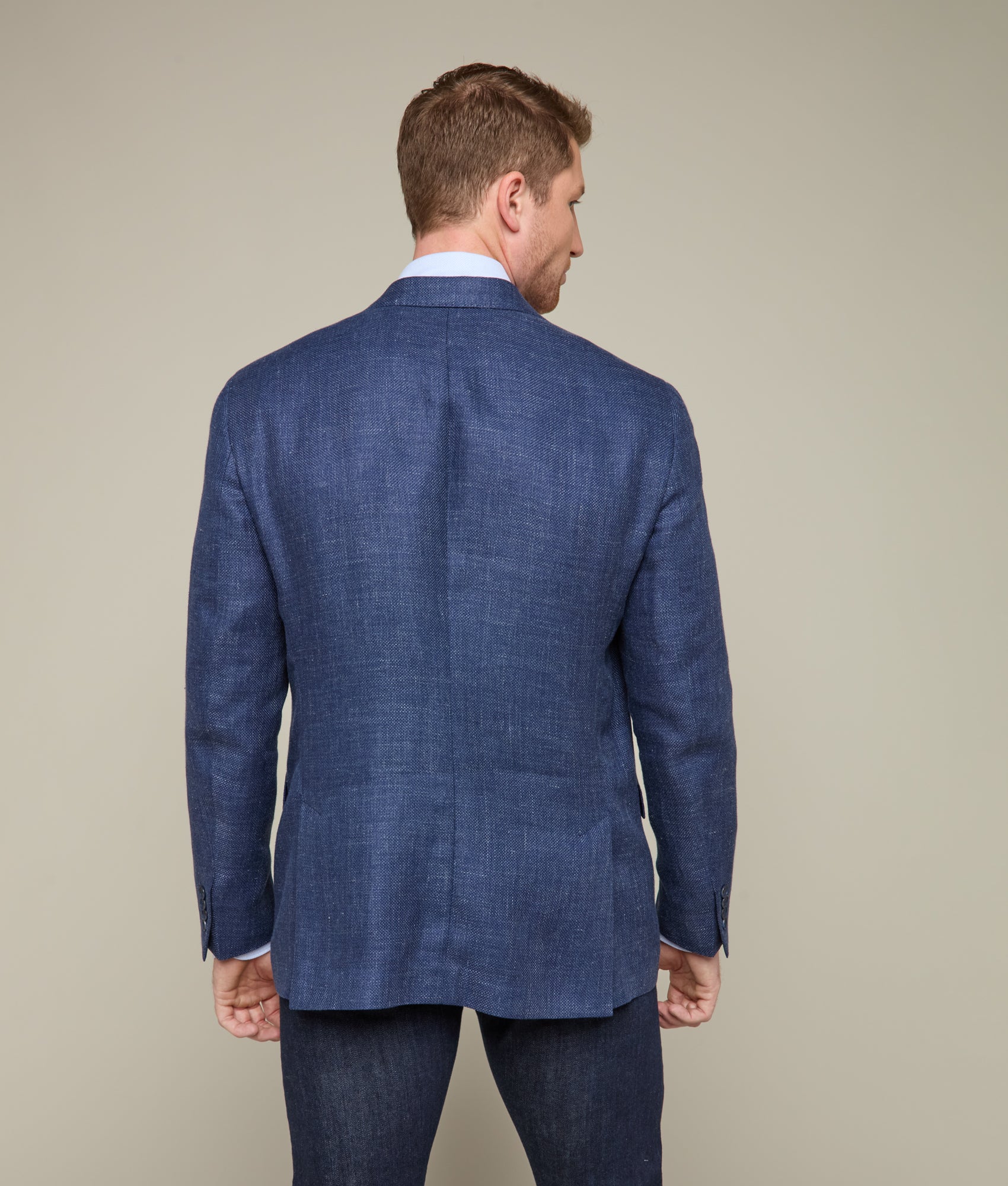 Lucchese Men's Navy Sport Coat - Premium Wool Blazer for Business, Office & Formal Events | Classic Fit & Stylish Design for Professional & Special Occasions