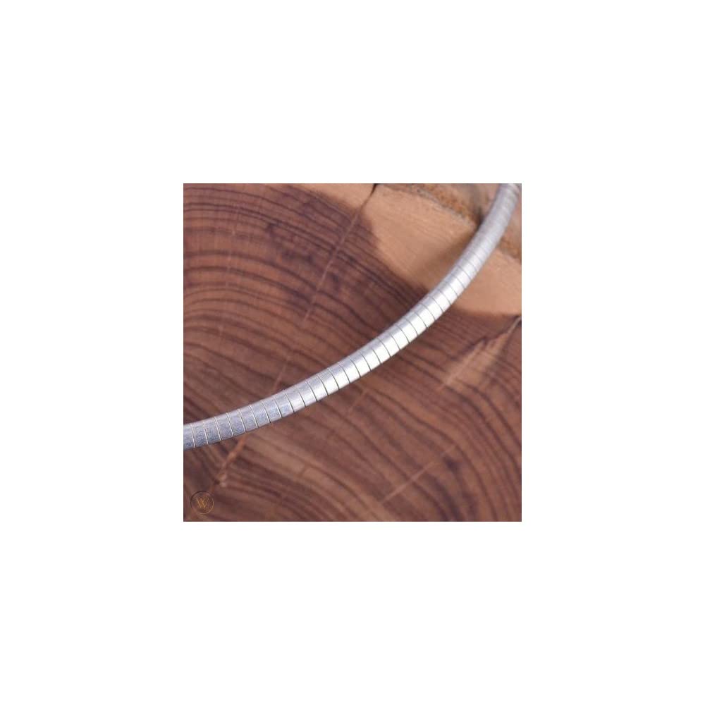 Verona Jewelers 925 Sterling Silver Italian Flat Omega Chain Necklace - 2MM 3MM 4MM 6MM 8MM Width Options | Flexible Cubetto Wire Design | 16 18 20 Inch Lengths | Perfect for Layering, Gift Giving & Everyday Elegance
