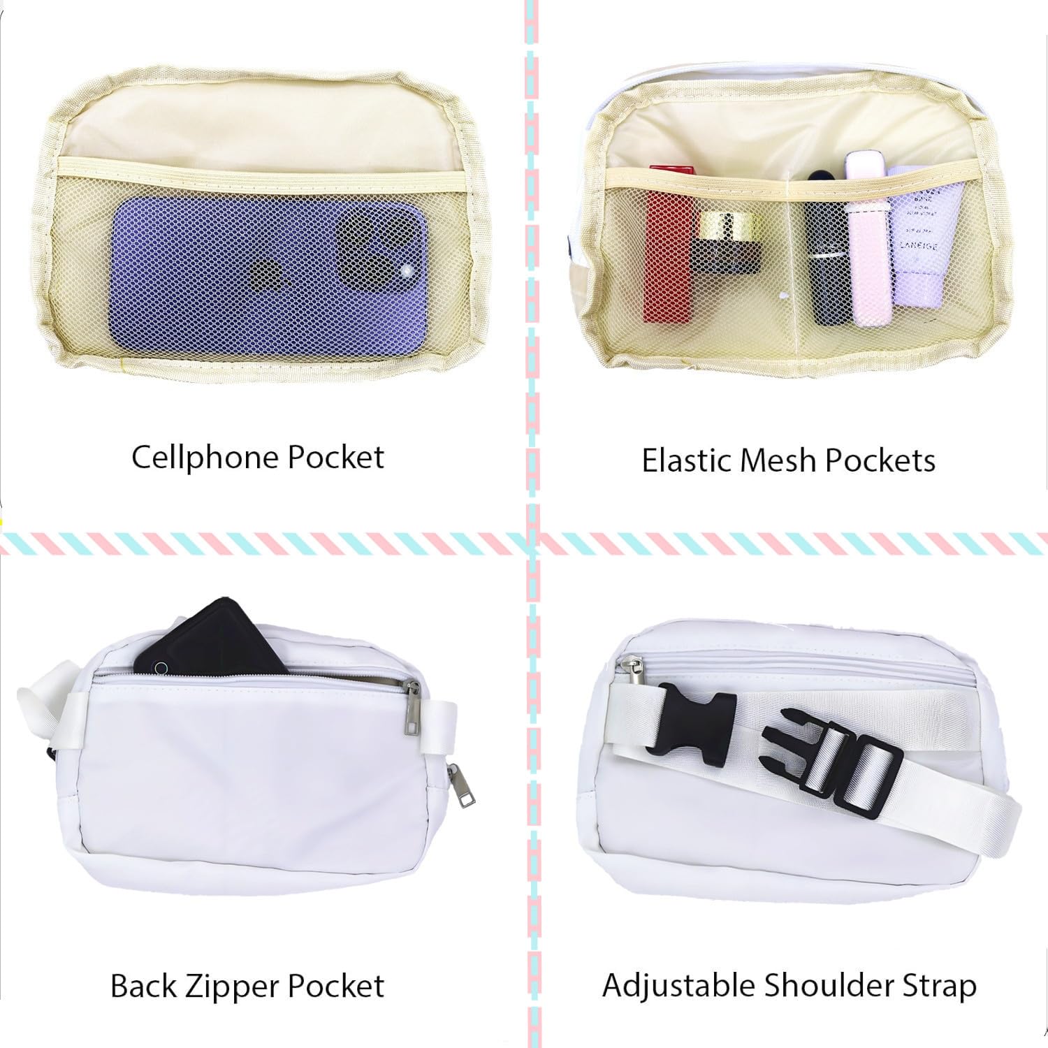 Pearl Bride Fanny Pack for Women - Adjustable Waist Bag Purse | Bachelorette Party, Bridal Shower & Wedding Day Gift | Perfect for Engagement, Honeymoon & Bride-to-Be Celebrations | Elegant Pearl Accessory for Special Occasions