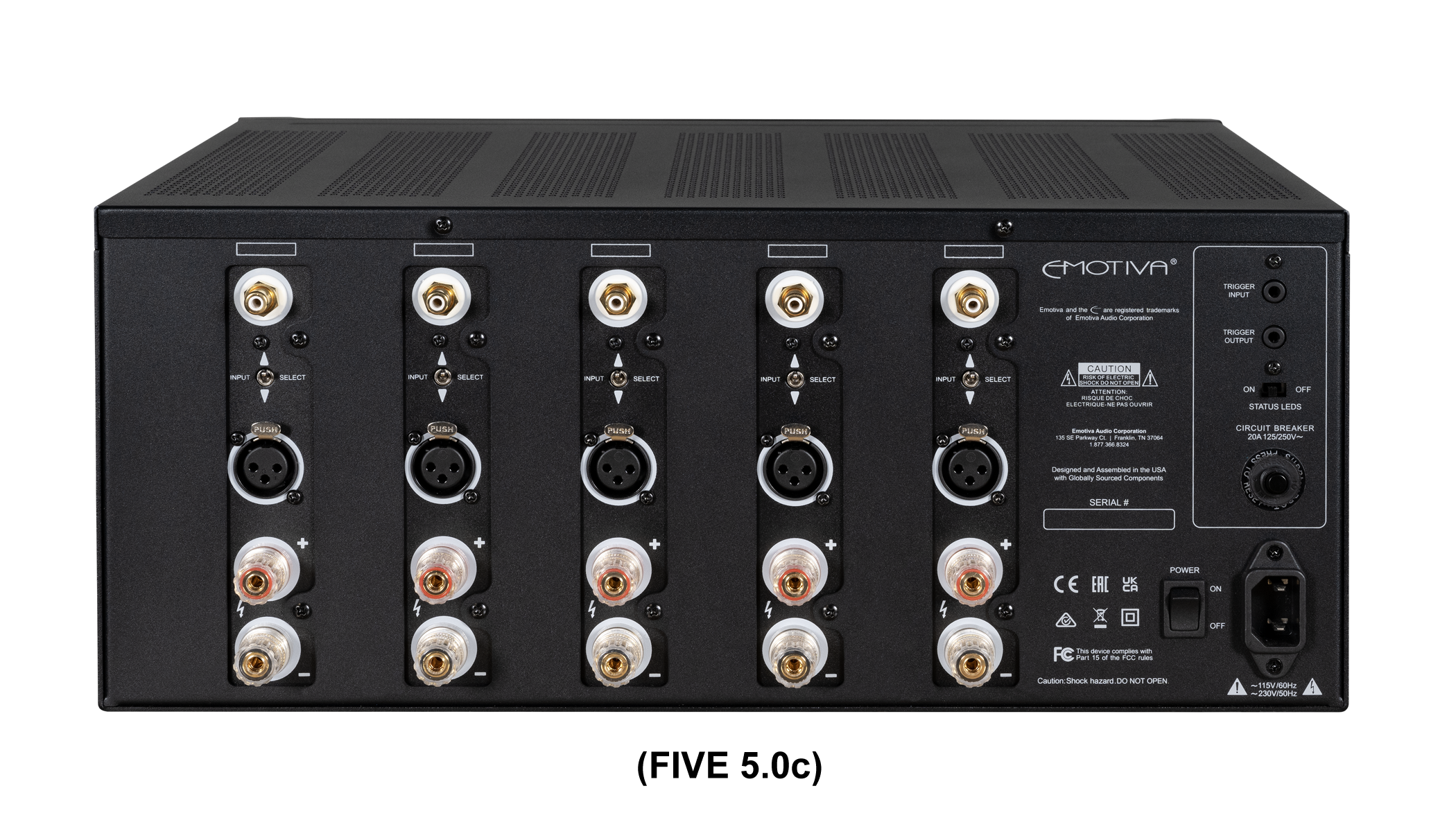 XPA C Compact Chassis Power Amplifier - 200W High Power Stereo Audio Amplifier for Home Theater, Studio & Live Performances | Professional Grade Sound System for DJs, Musicians & Audiophiles