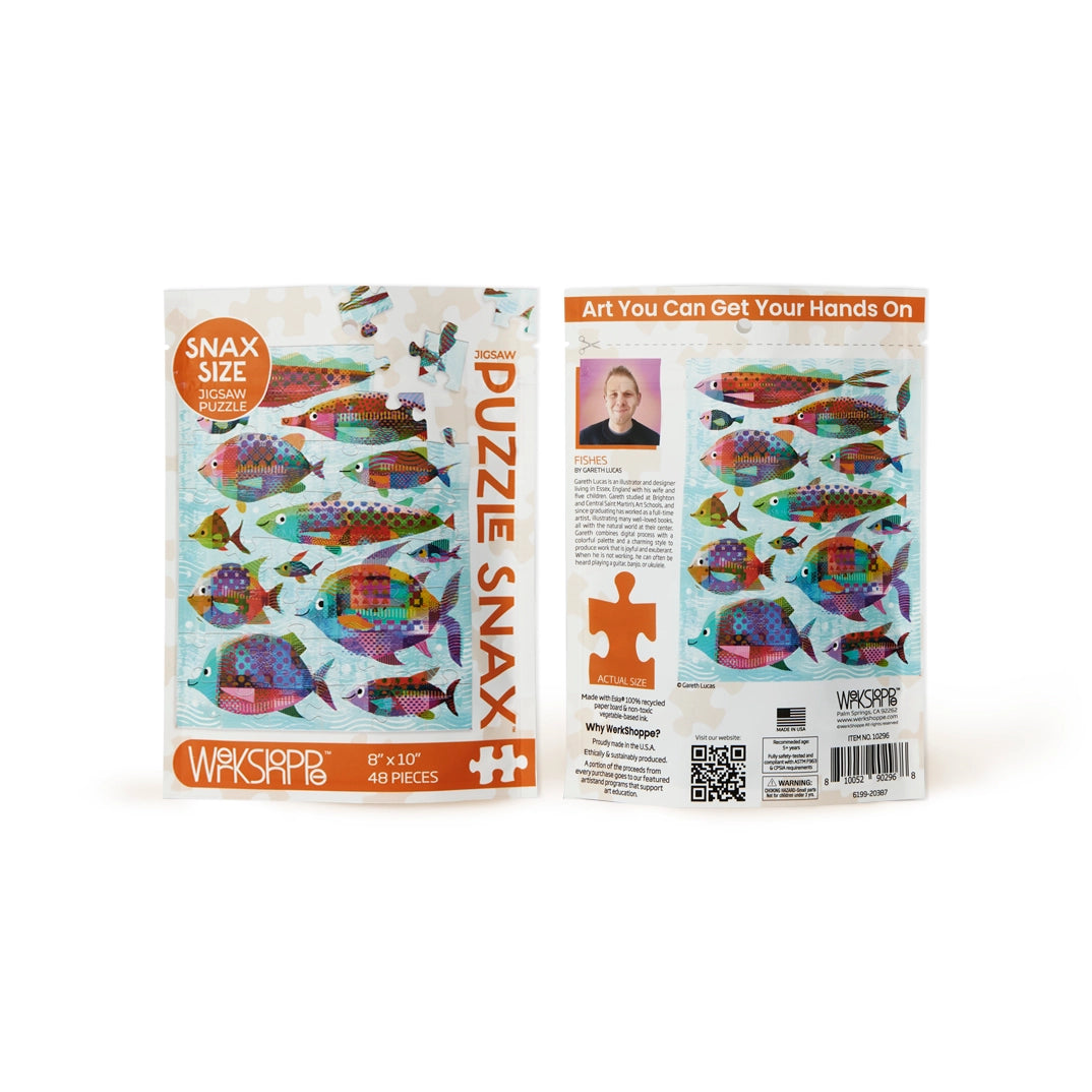 48-Piece Kids Puzzle Snacks - Fun & Educational Fish-Themed Puzzle for Toddlers & Preschoolers - Perfect for Birthday Gifts, Classroom Activities & Family Game Night